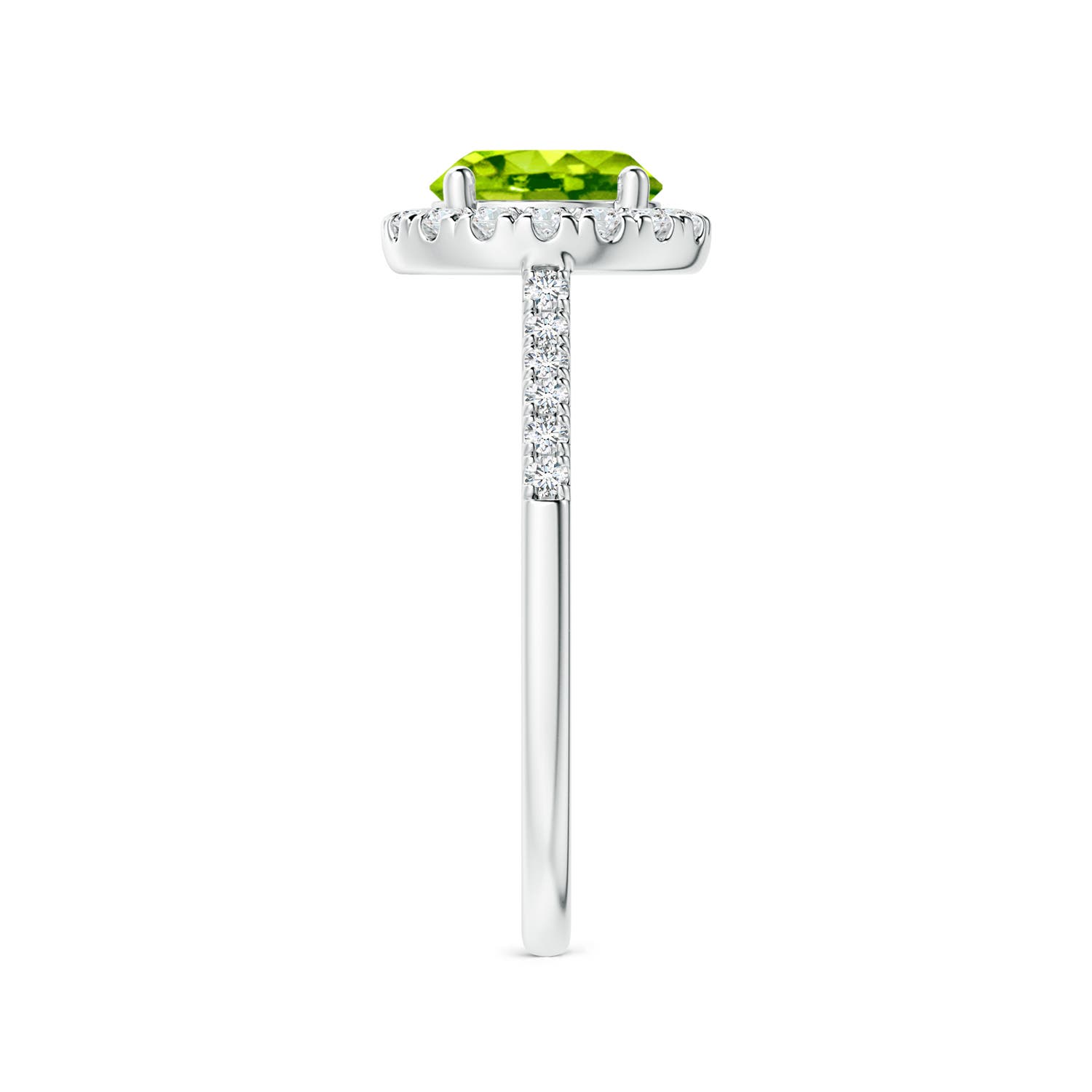 AAA - Peridot / 1.69 CT / 14 KT White Gold