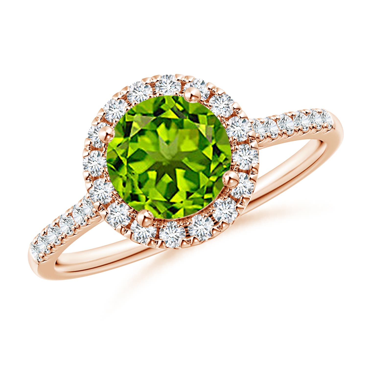 AAAA - Peridot / 1.69 CT / 14 KT Rose Gold