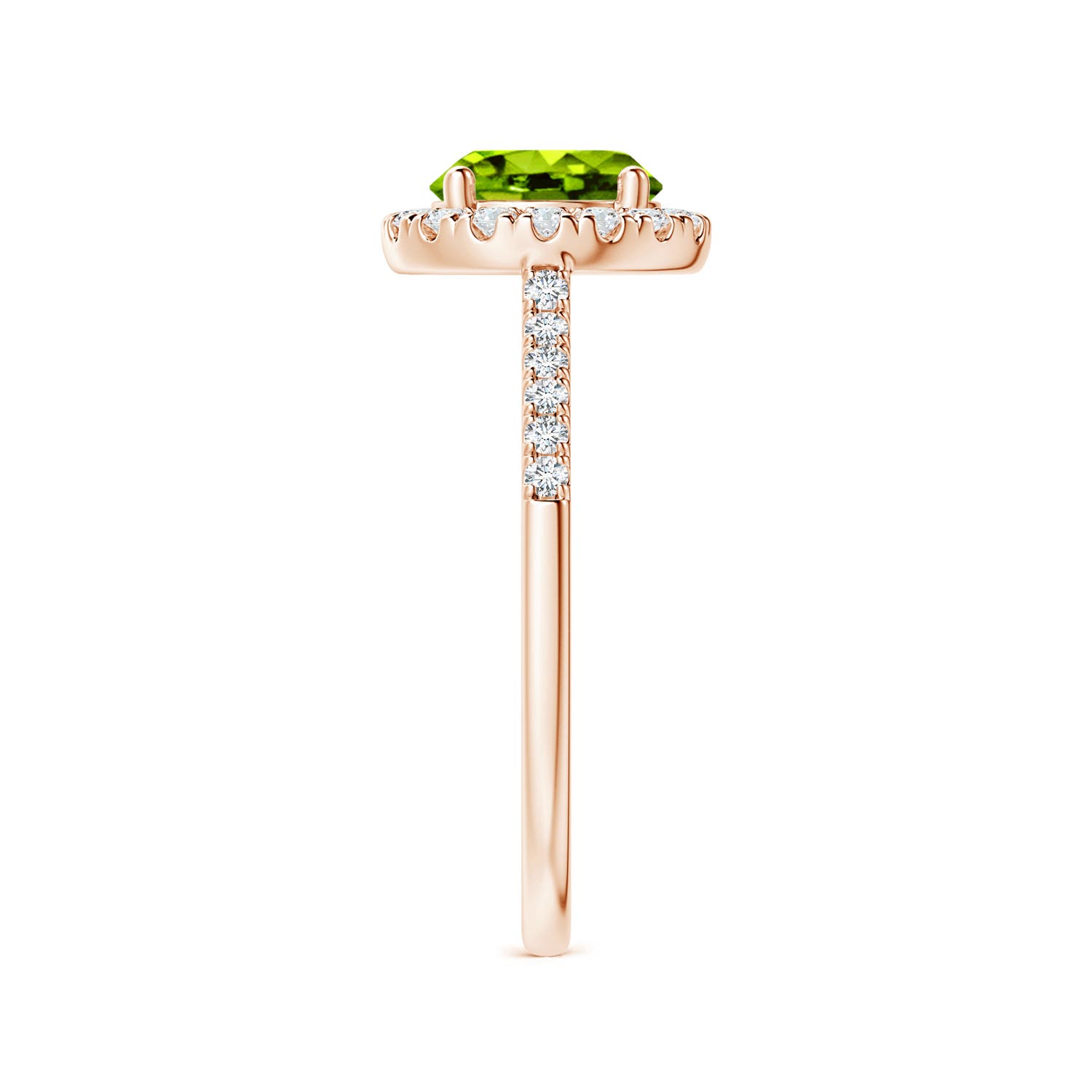 AAAA - Peridot / 1.69 CT / 14 KT Rose Gold