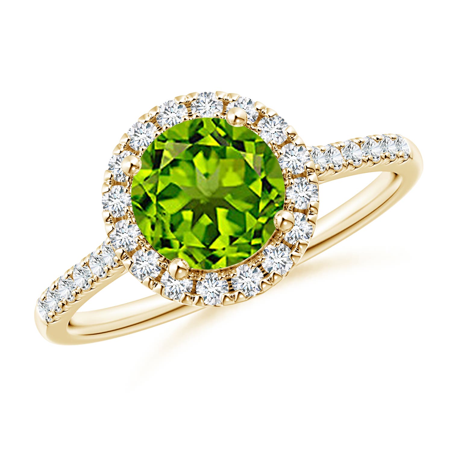 AAAA - Peridot / 1.69 CT / 14 KT Yellow Gold