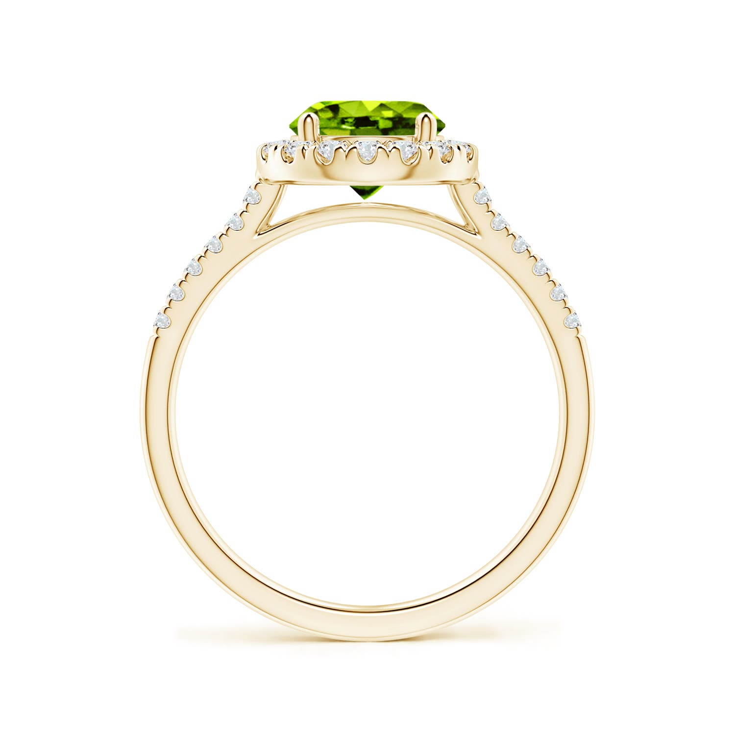 AAAA - Peridot / 1.69 CT / 14 KT Yellow Gold