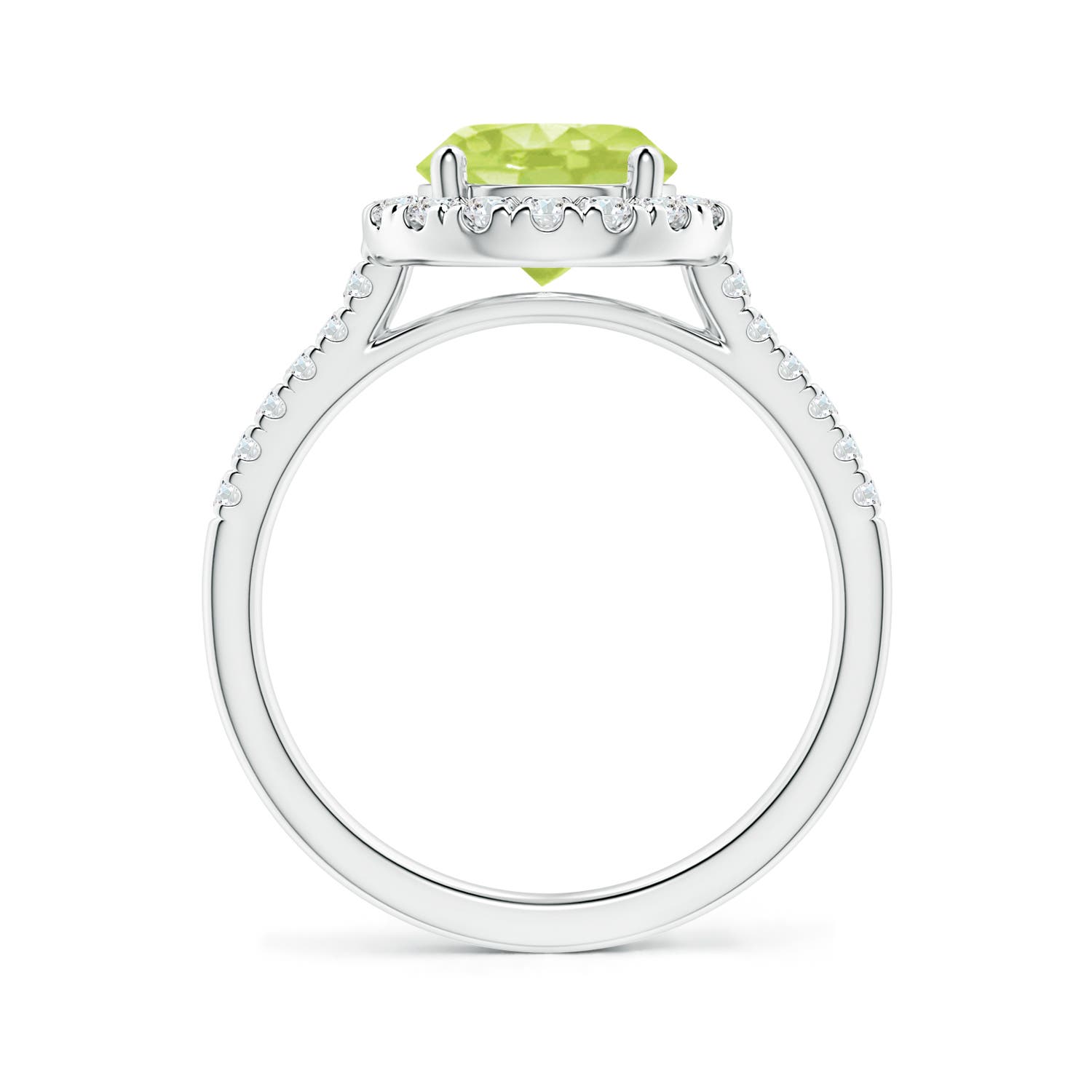 A - Peridot / 2.32 CT / 14 KT White Gold