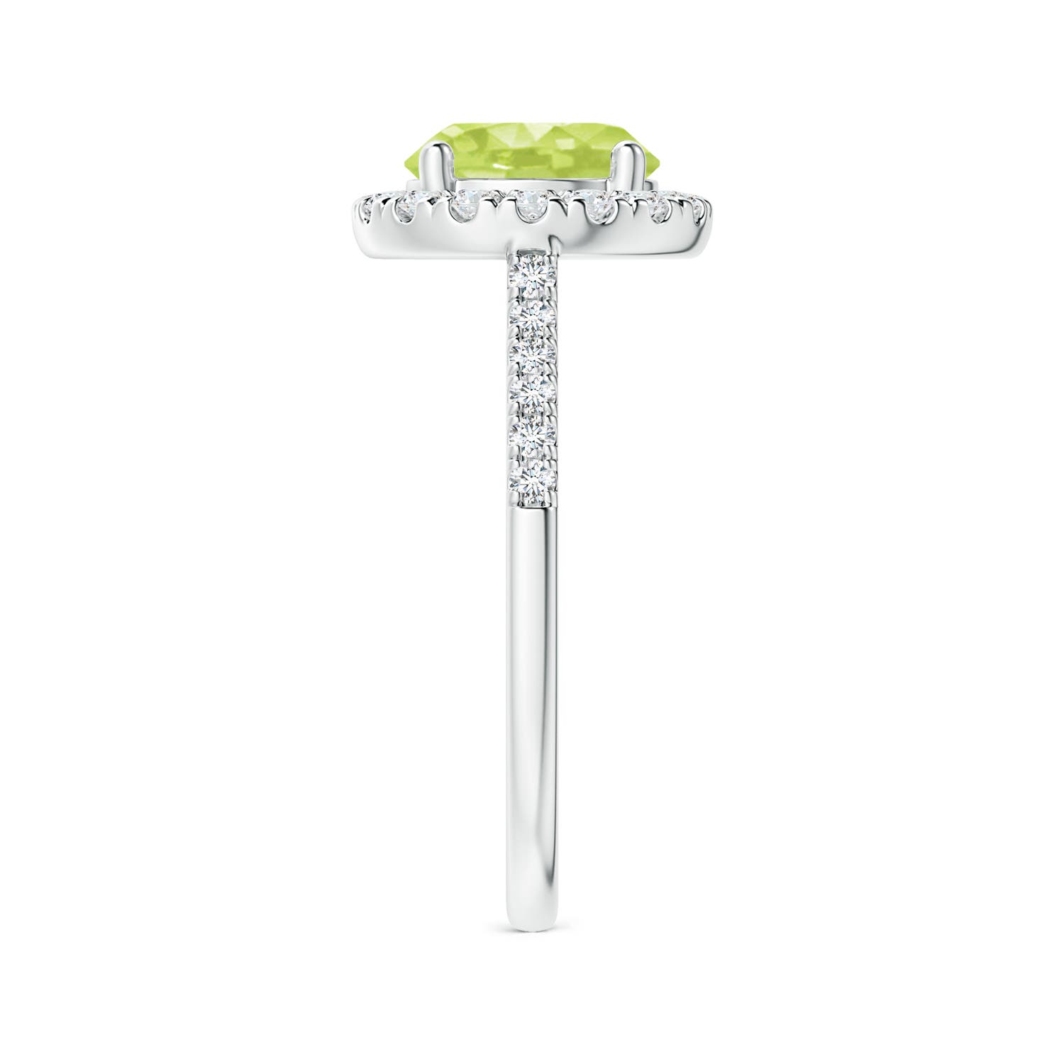 A - Peridot / 2.32 CT / 14 KT White Gold