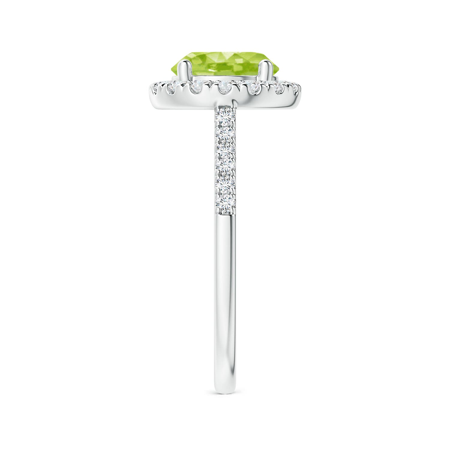 AA - Peridot / 2.32 CT / 14 KT White Gold