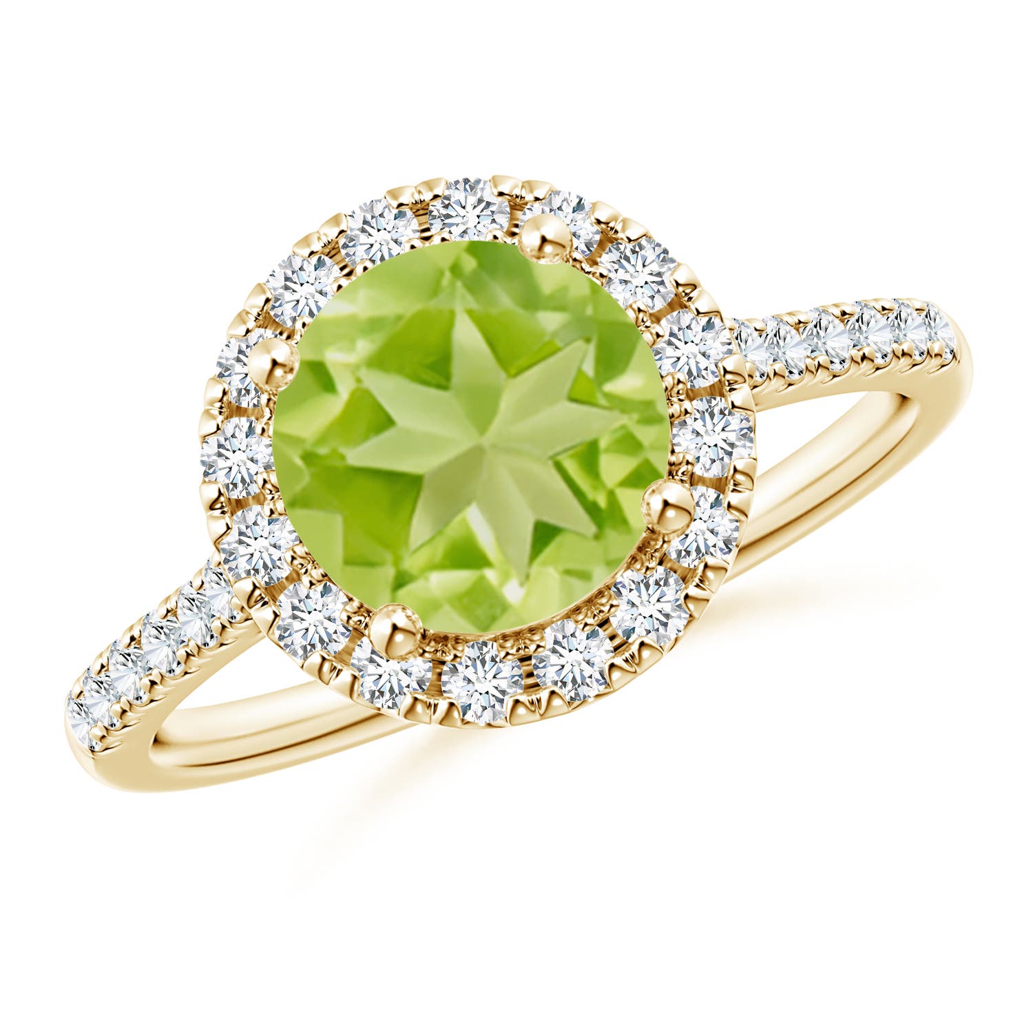 AA - Peridot / 2.32 CT / 14 KT Yellow Gold