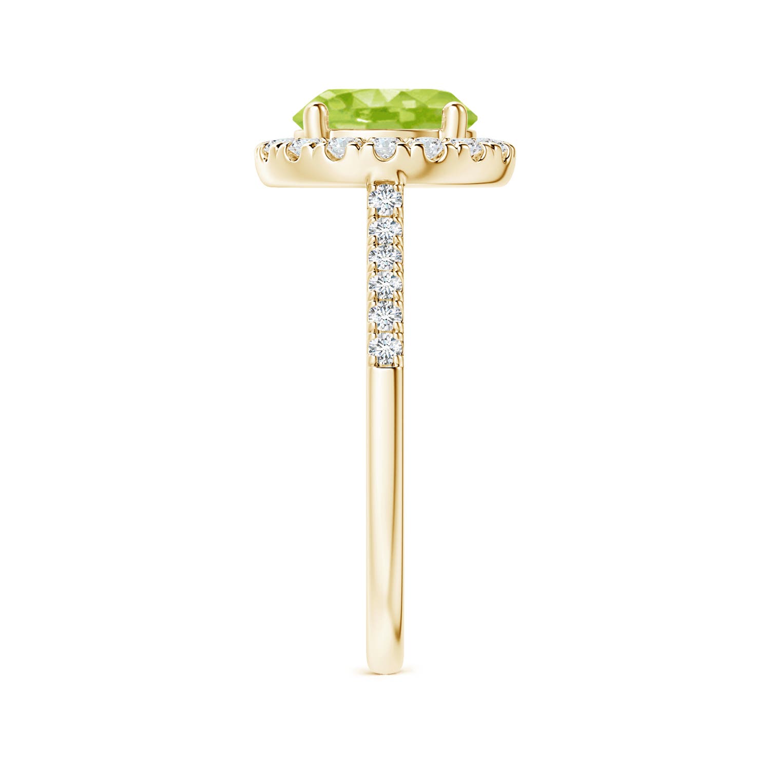 AA - Peridot / 2.32 CT / 14 KT Yellow Gold