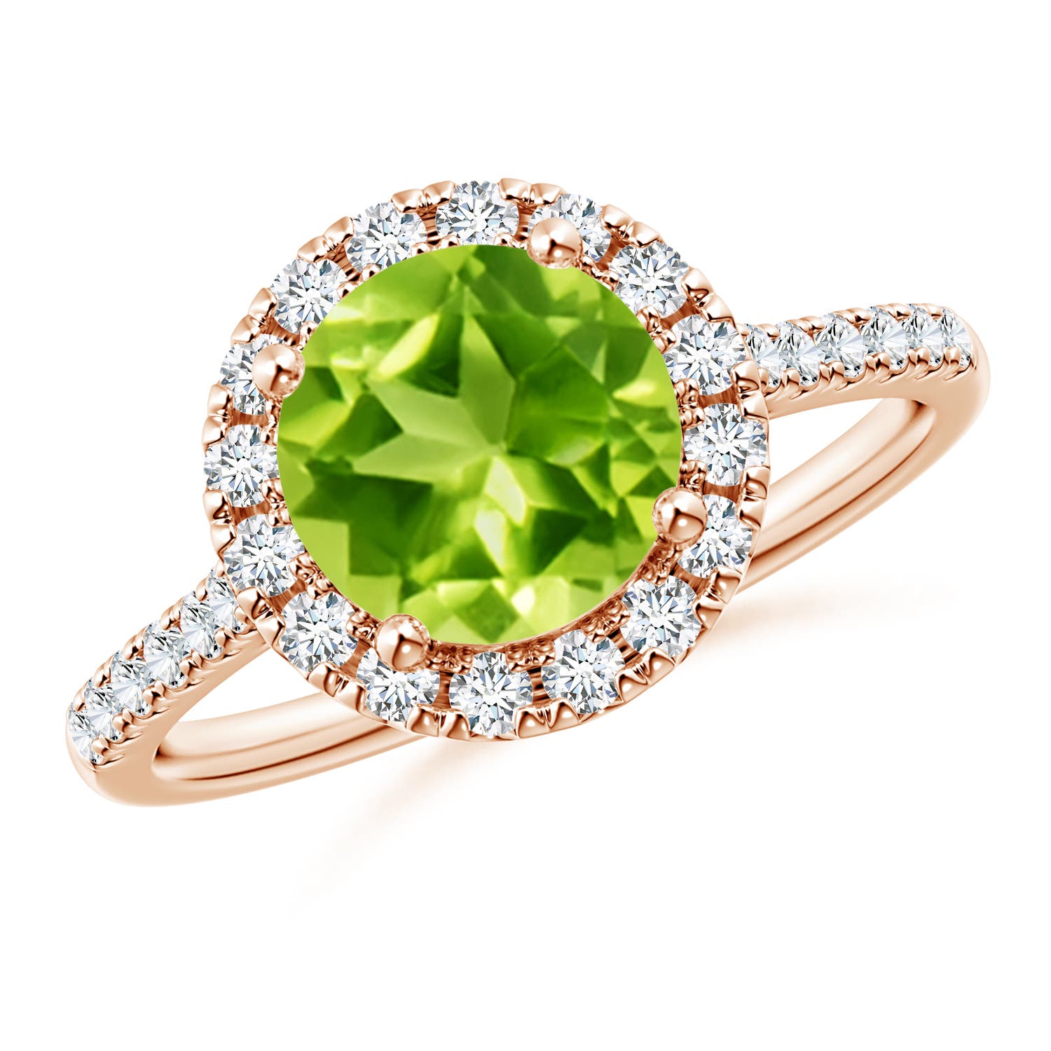 AAA - Peridot / 2.32 CT / 14 KT Rose Gold