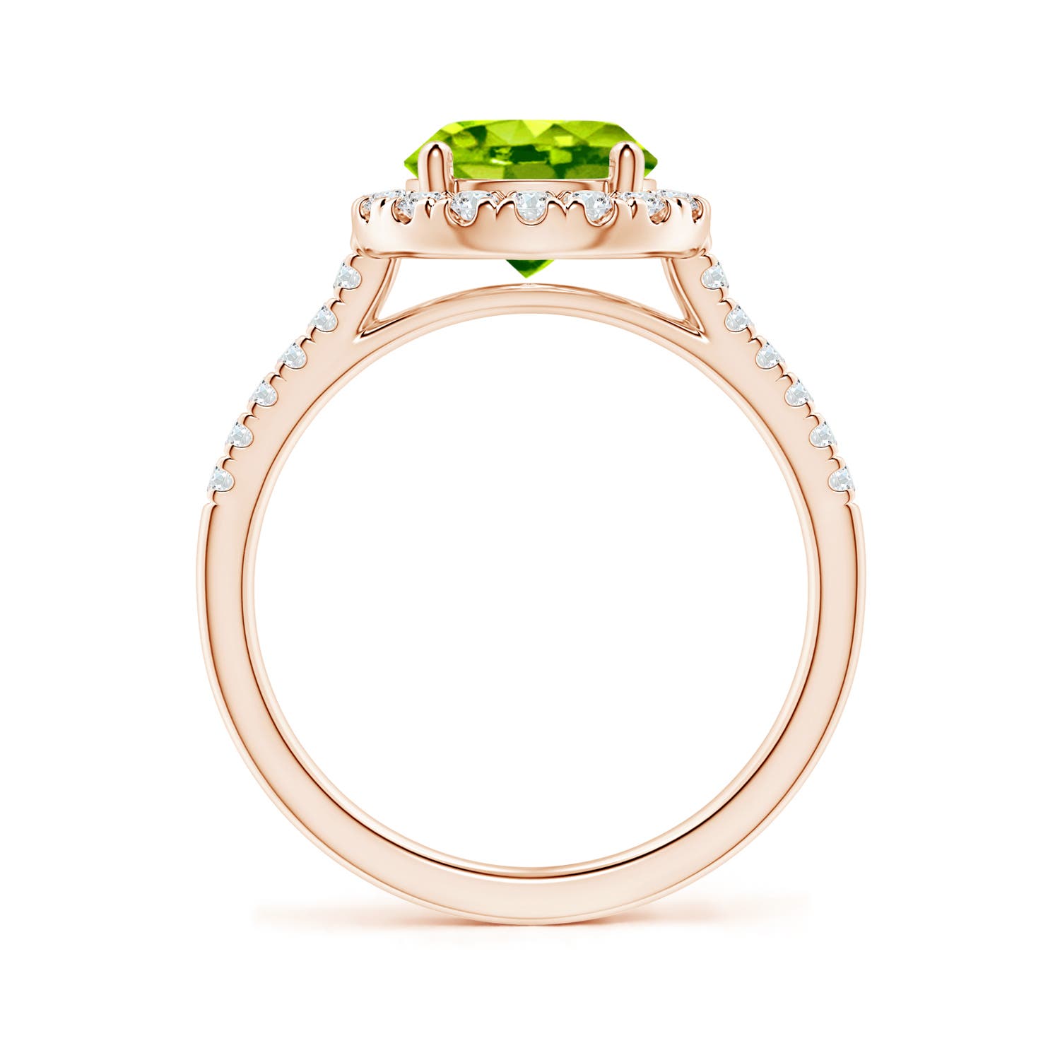 AAA - Peridot / 2.32 CT / 14 KT Rose Gold