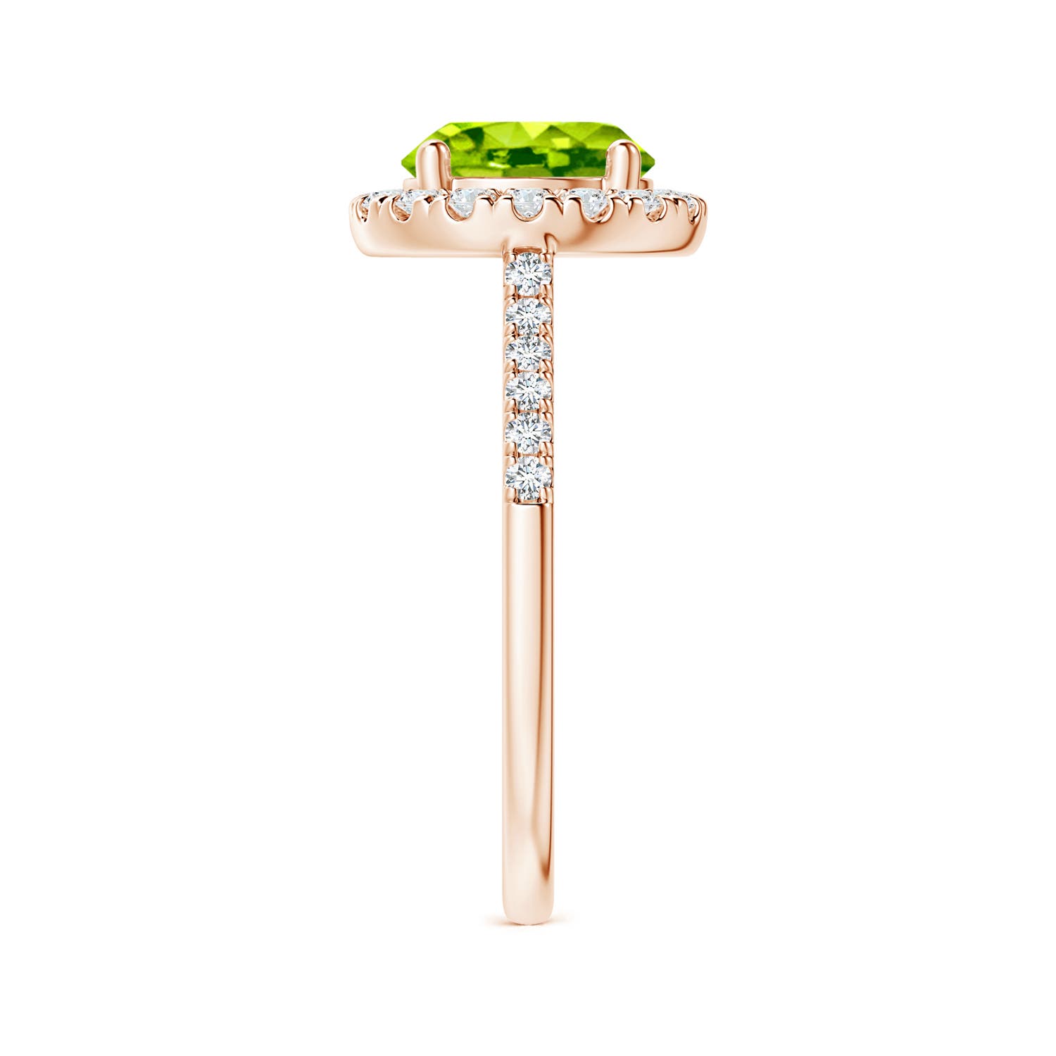 AAA - Peridot / 2.32 CT / 14 KT Rose Gold