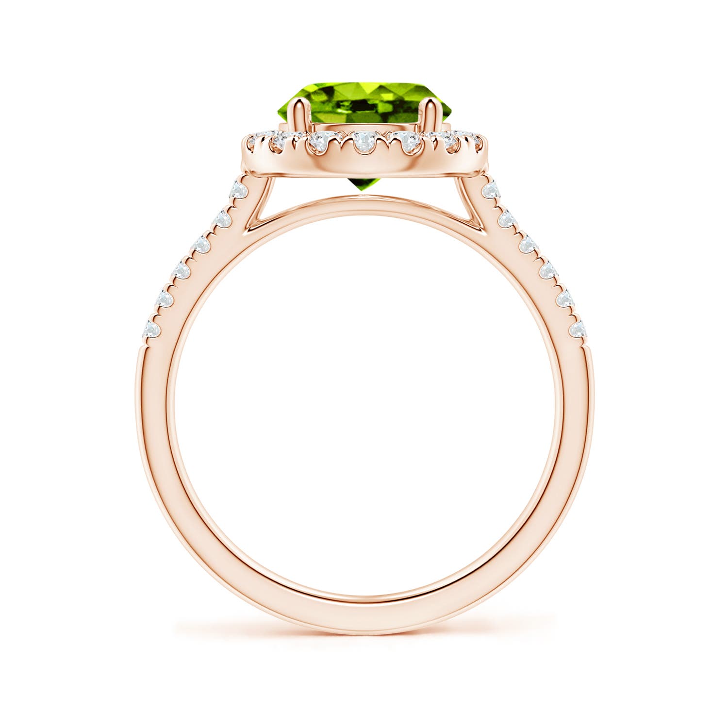 AAAA - Peridot / 2.32 CT / 14 KT Rose Gold