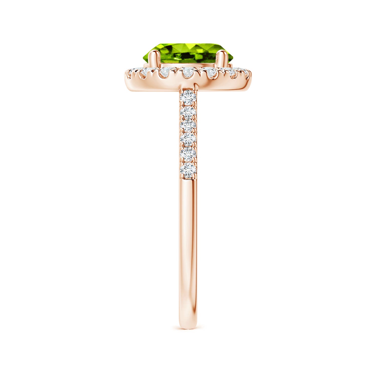 AAAA - Peridot / 2.32 CT / 14 KT Rose Gold