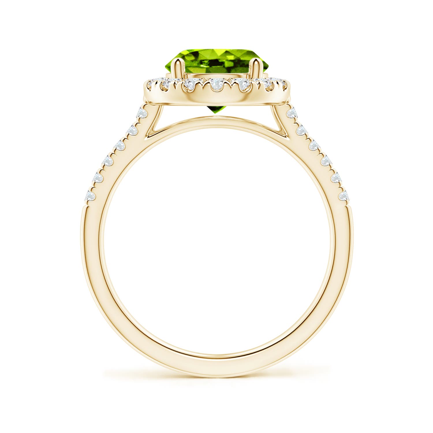 AAAA - Peridot / 2.32 CT / 14 KT Yellow Gold