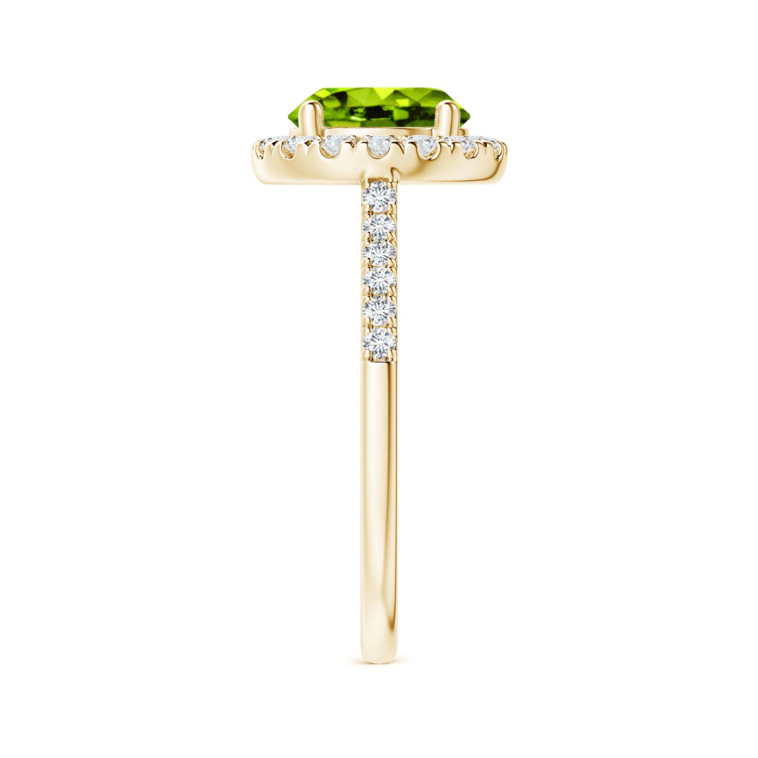 AAAA - Peridot / 2.32 CT / 14 KT Yellow Gold