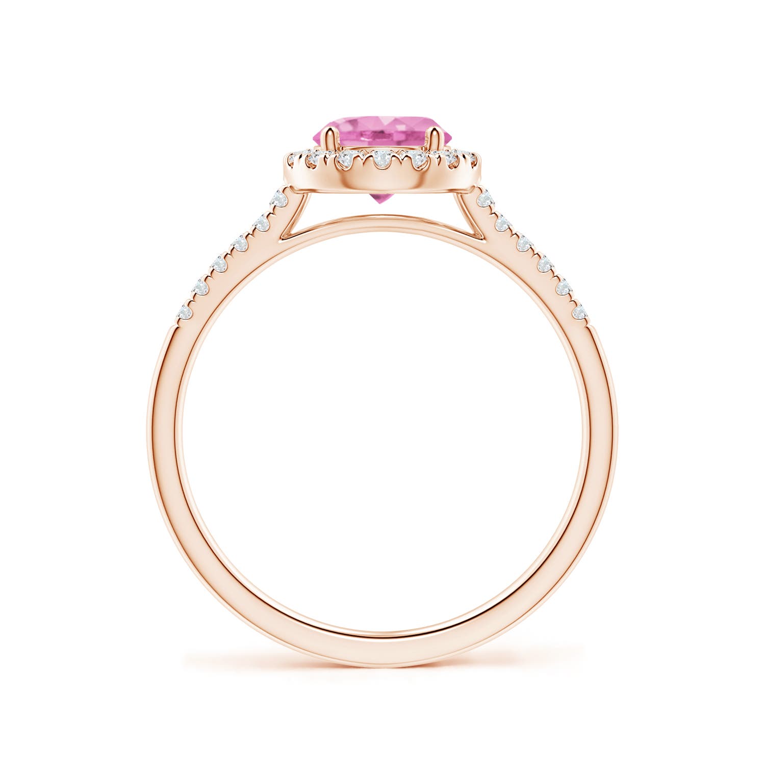 A - Pink Sapphire / 1.2 CT / 14 KT Rose Gold