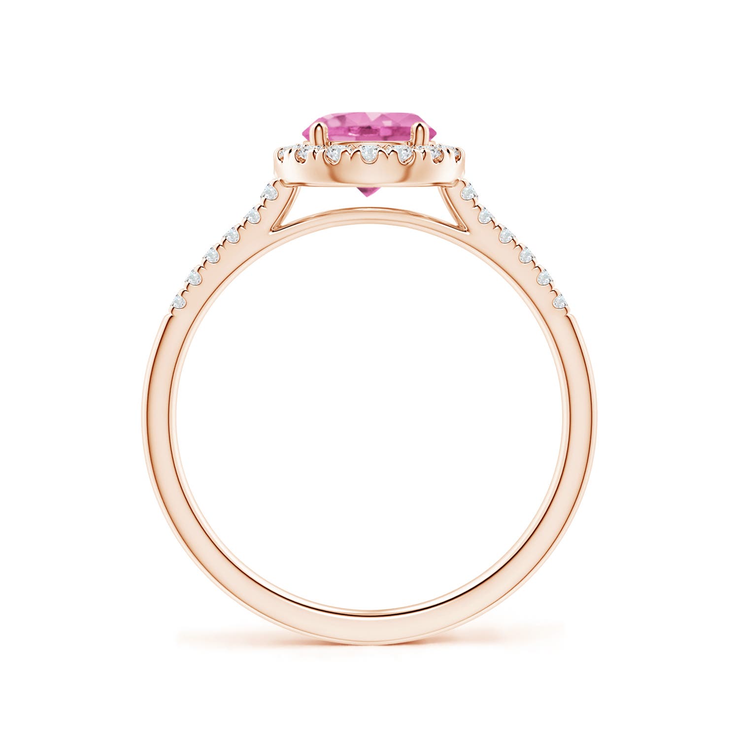 AA - Pink Sapphire / 1.2 CT / 14 KT Rose Gold