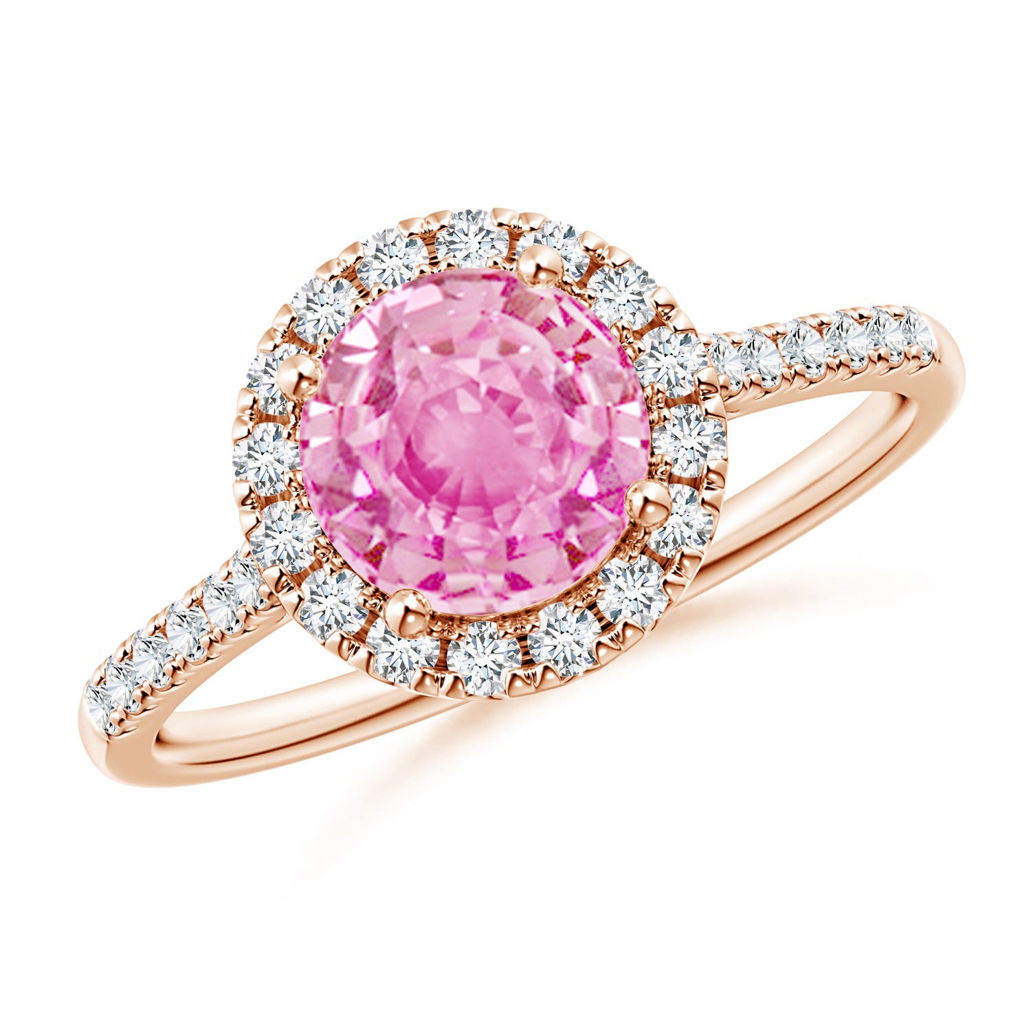 A - Pink Sapphire / 1.89 CT / 14 KT Rose Gold