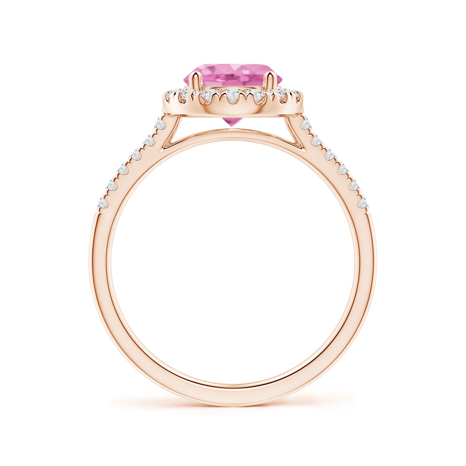 A - Pink Sapphire / 1.89 CT / 14 KT Rose Gold