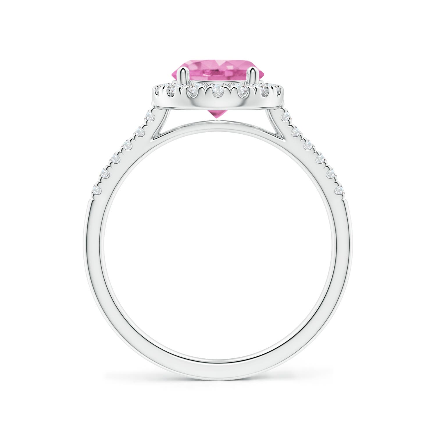 A - Pink Sapphire / 1.89 CT / 14 KT White Gold