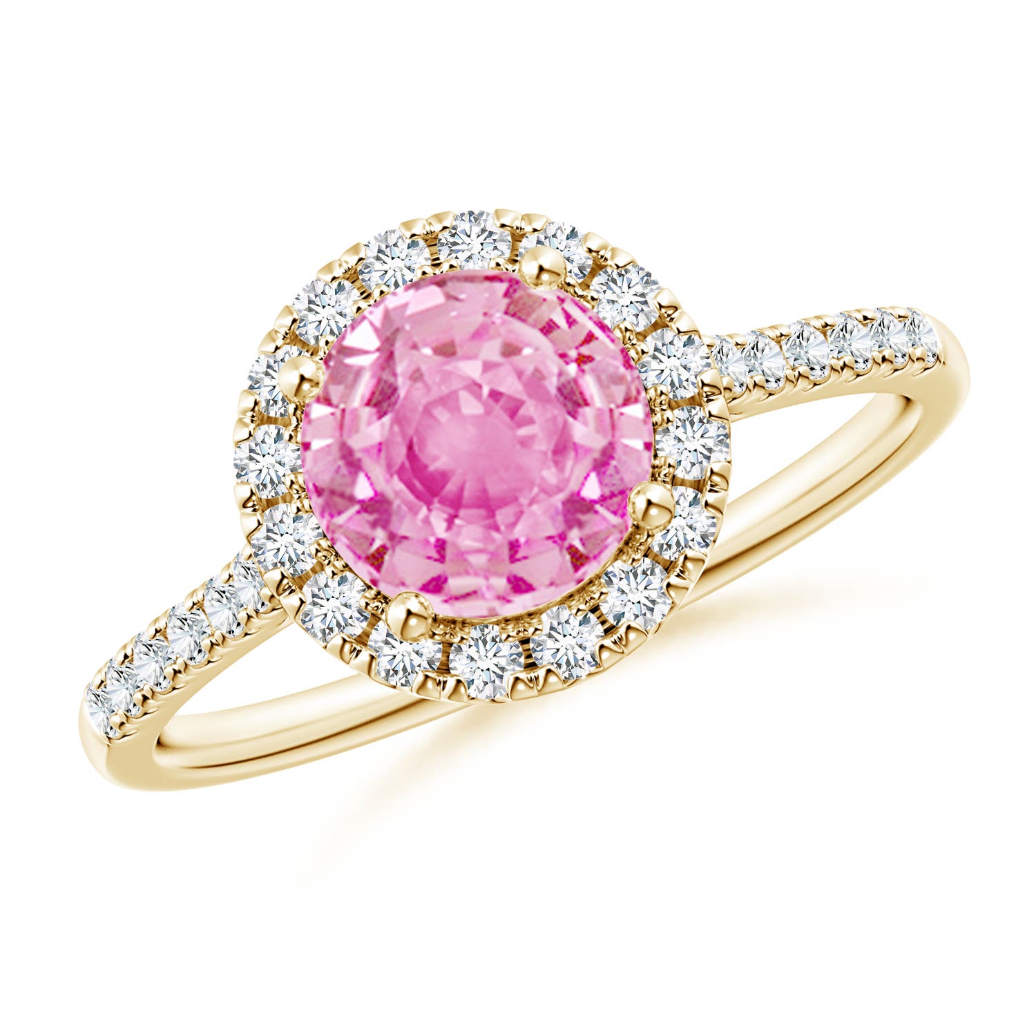 A - Pink Sapphire / 1.89 CT / 14 KT Yellow Gold