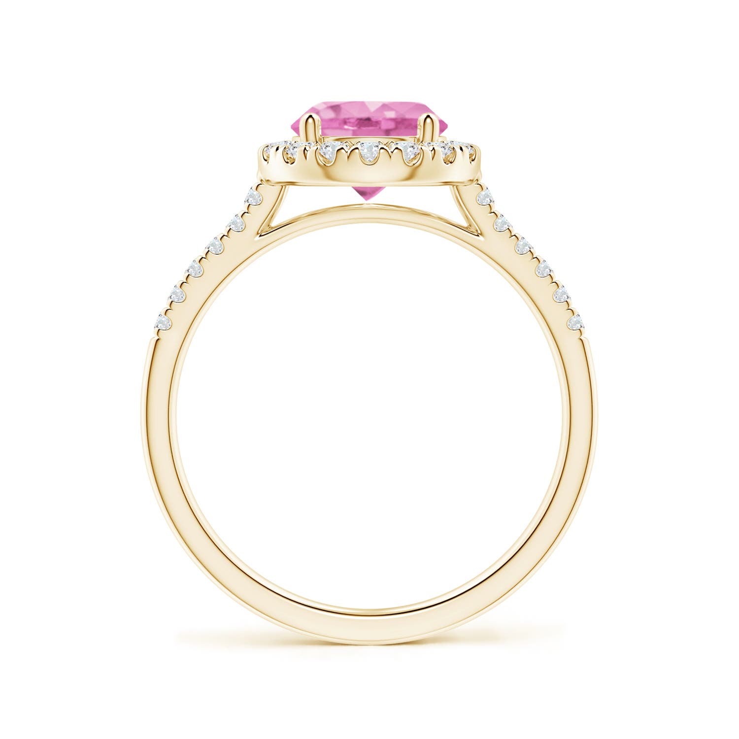 A - Pink Sapphire / 1.89 CT / 14 KT Yellow Gold