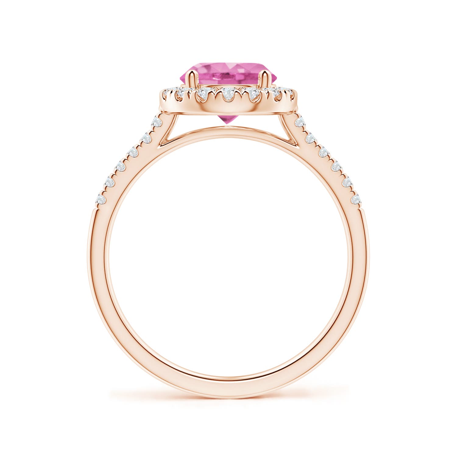 AA - Pink Sapphire / 1.89 CT / 14 KT Rose Gold