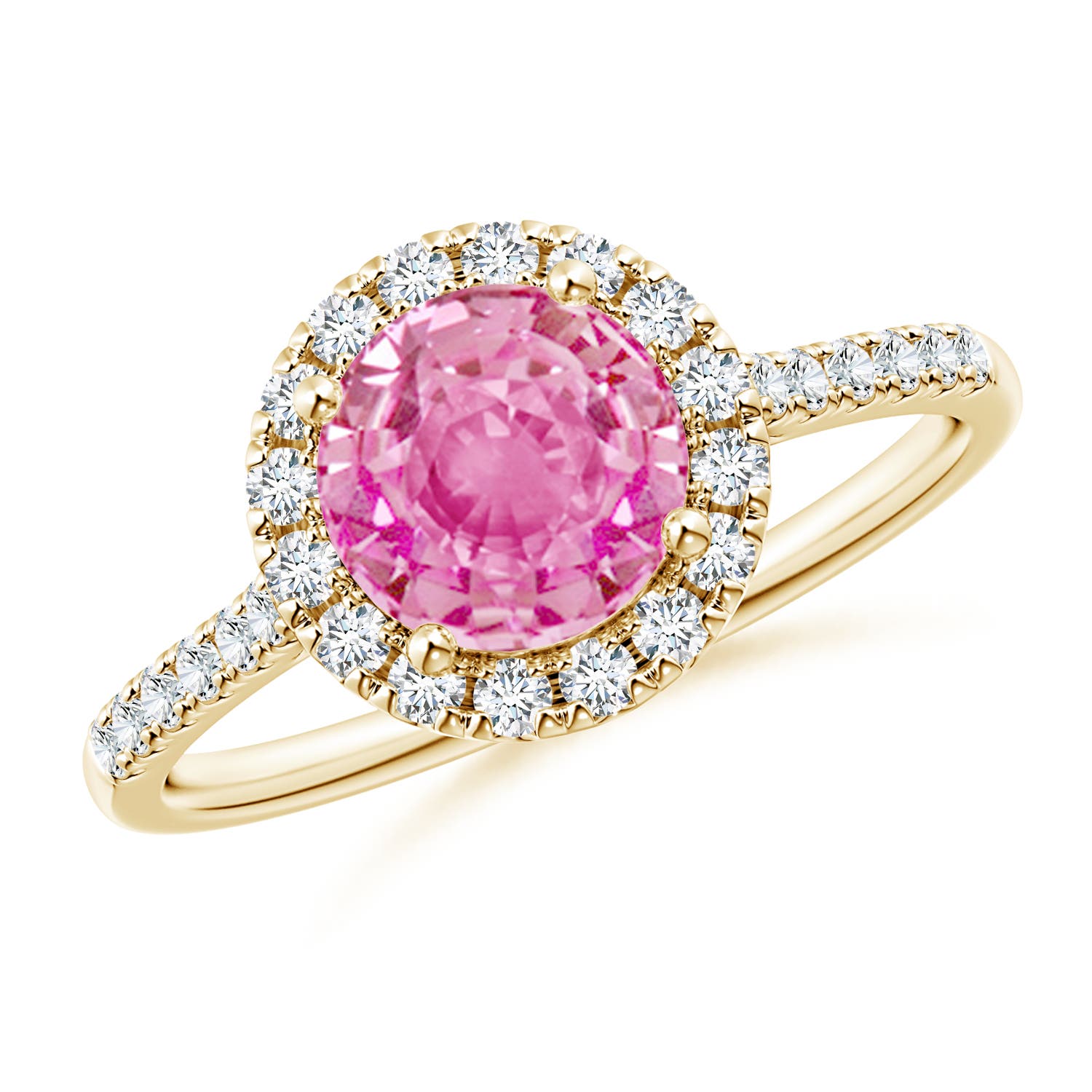 AA - Pink Sapphire / 1.89 CT / 14 KT Yellow Gold