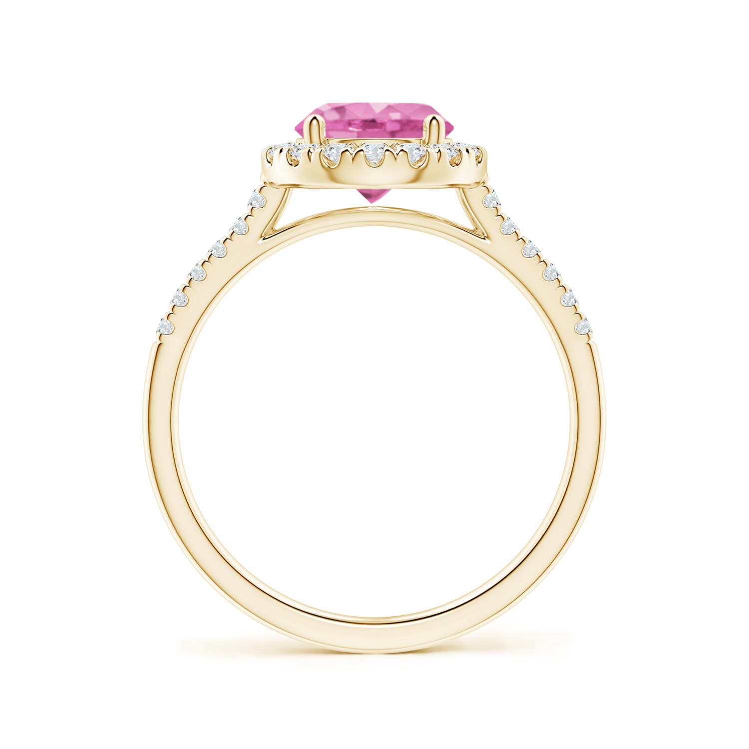 AA - Pink Sapphire / 1.89 CT / 14 KT Yellow Gold