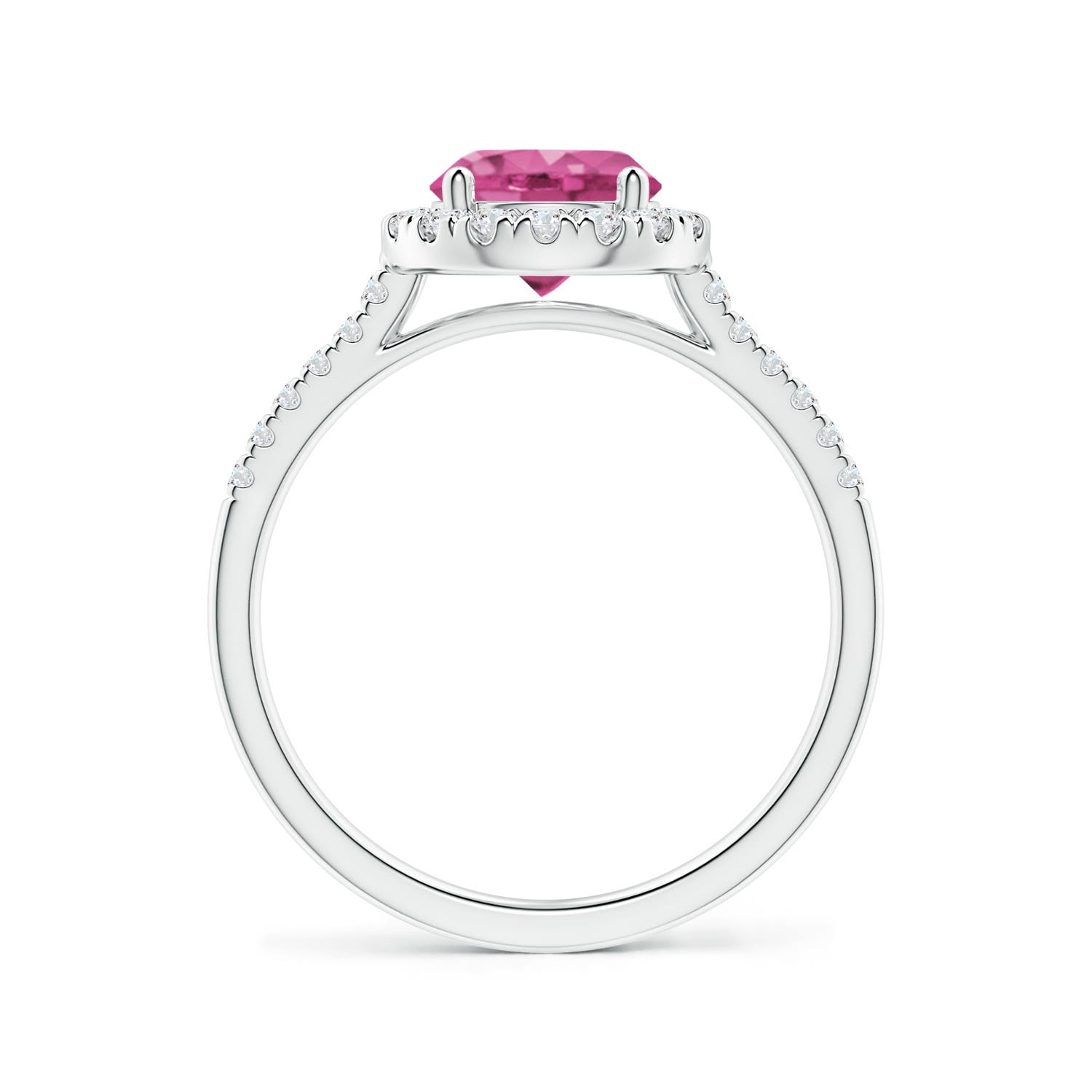 AAAA - Pink Sapphire / 1.89 CT / 14 KT White Gold