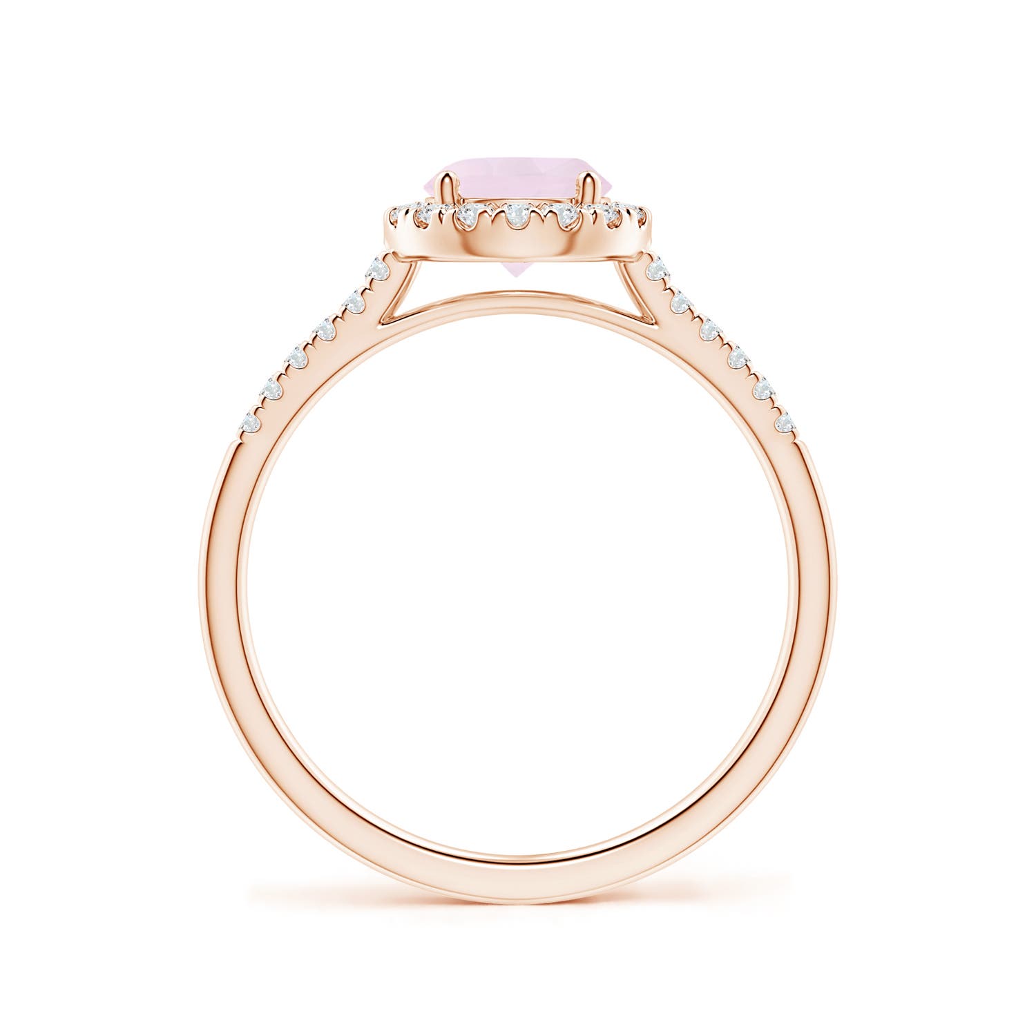 A - Rose Quartz / 1.05 CT / 14 KT Rose Gold