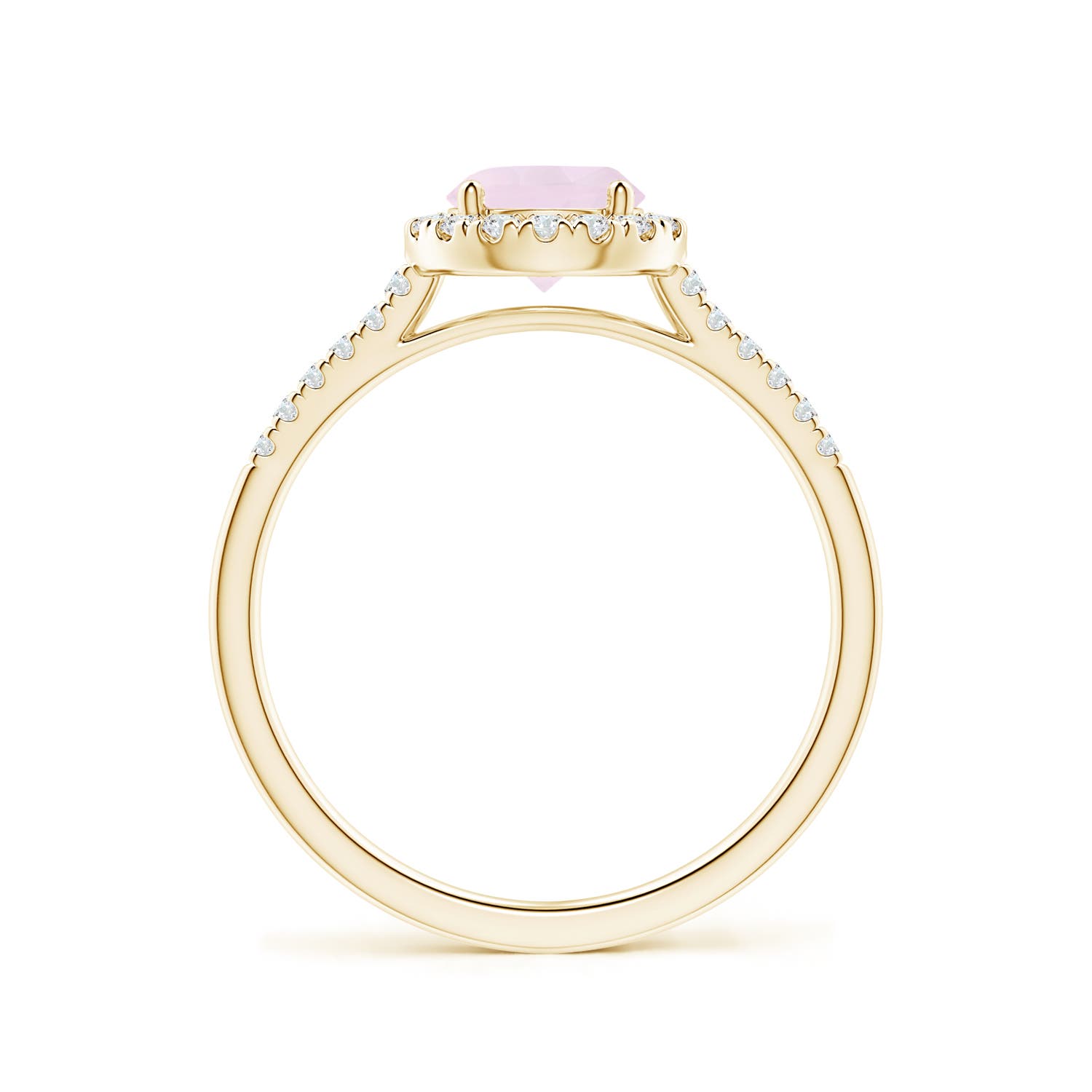 A - Rose Quartz / 1.05 CT / 14 KT Yellow Gold