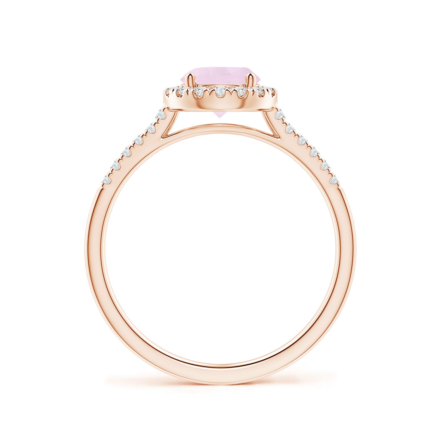 AA - Rose Quartz / 1.05 CT / 14 KT Rose Gold