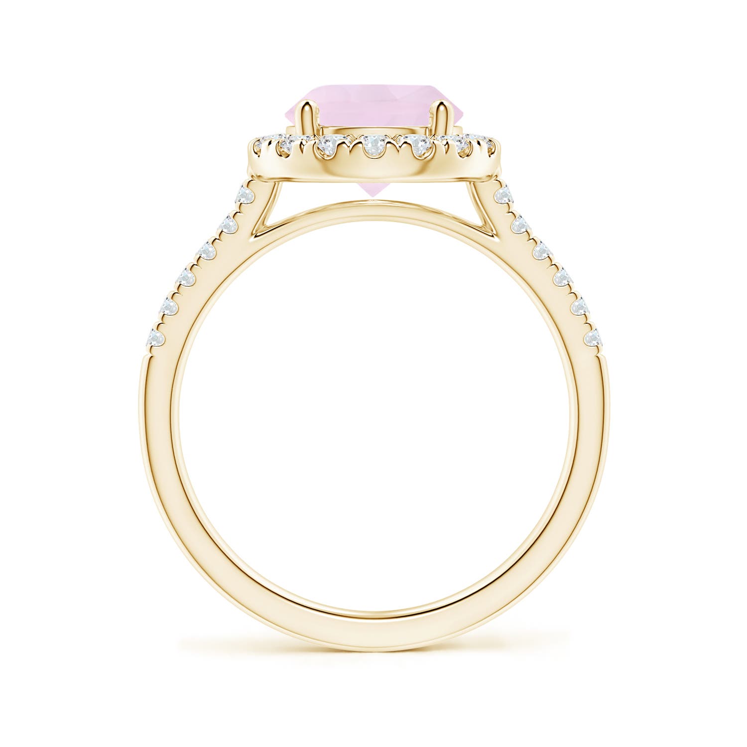 AA - Rose Quartz / 2.02 CT / 14 KT Yellow Gold