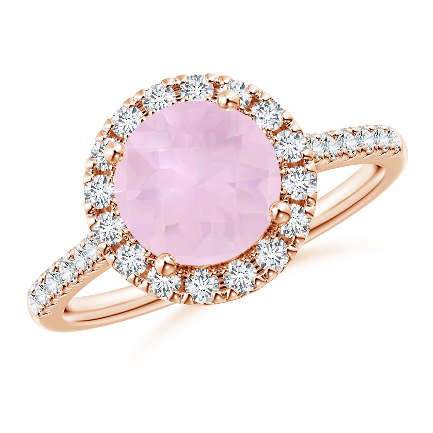 AAA - Rose Quartz / 2.02 CT / 14 KT Rose Gold