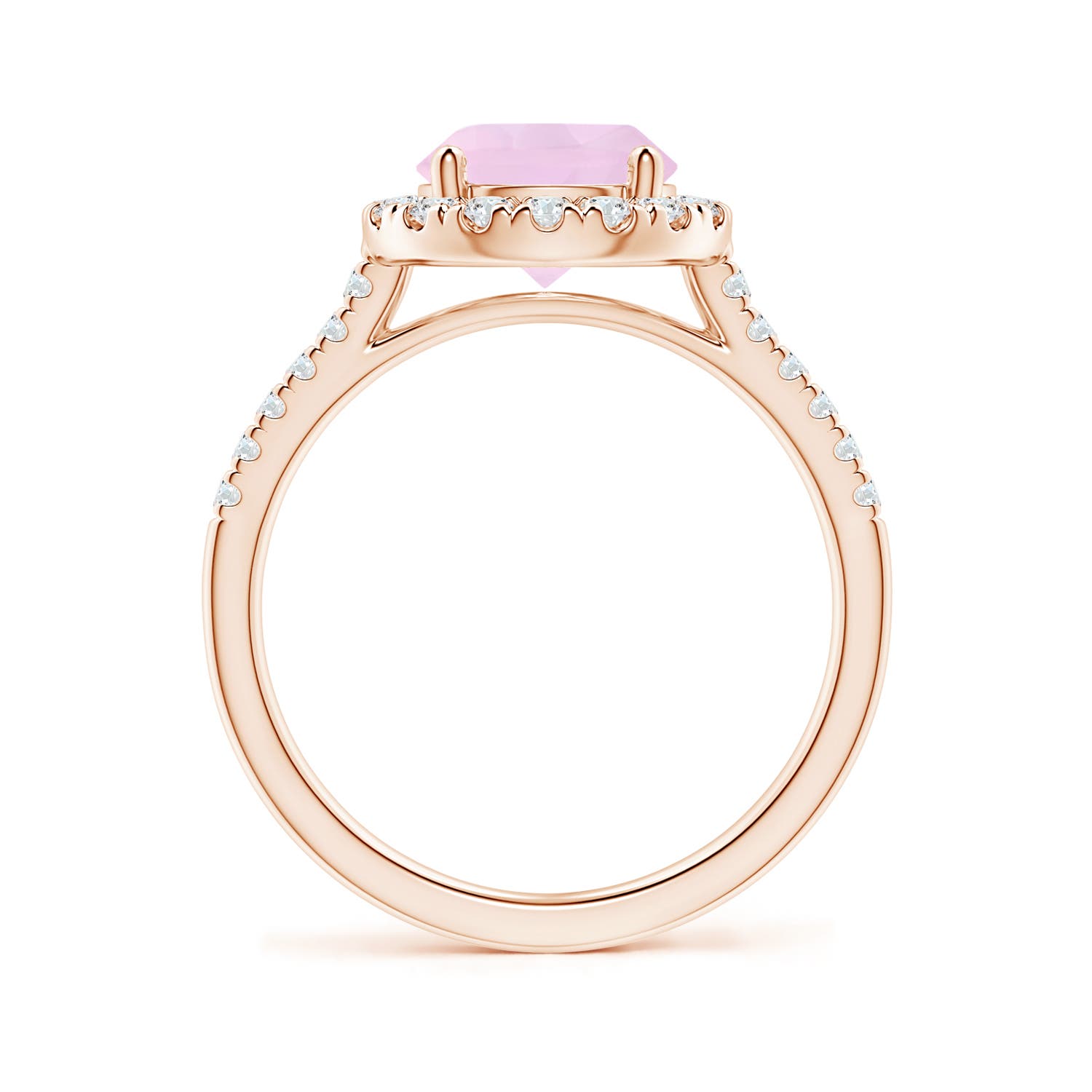 AAA - Rose Quartz / 2.02 CT / 14 KT Rose Gold