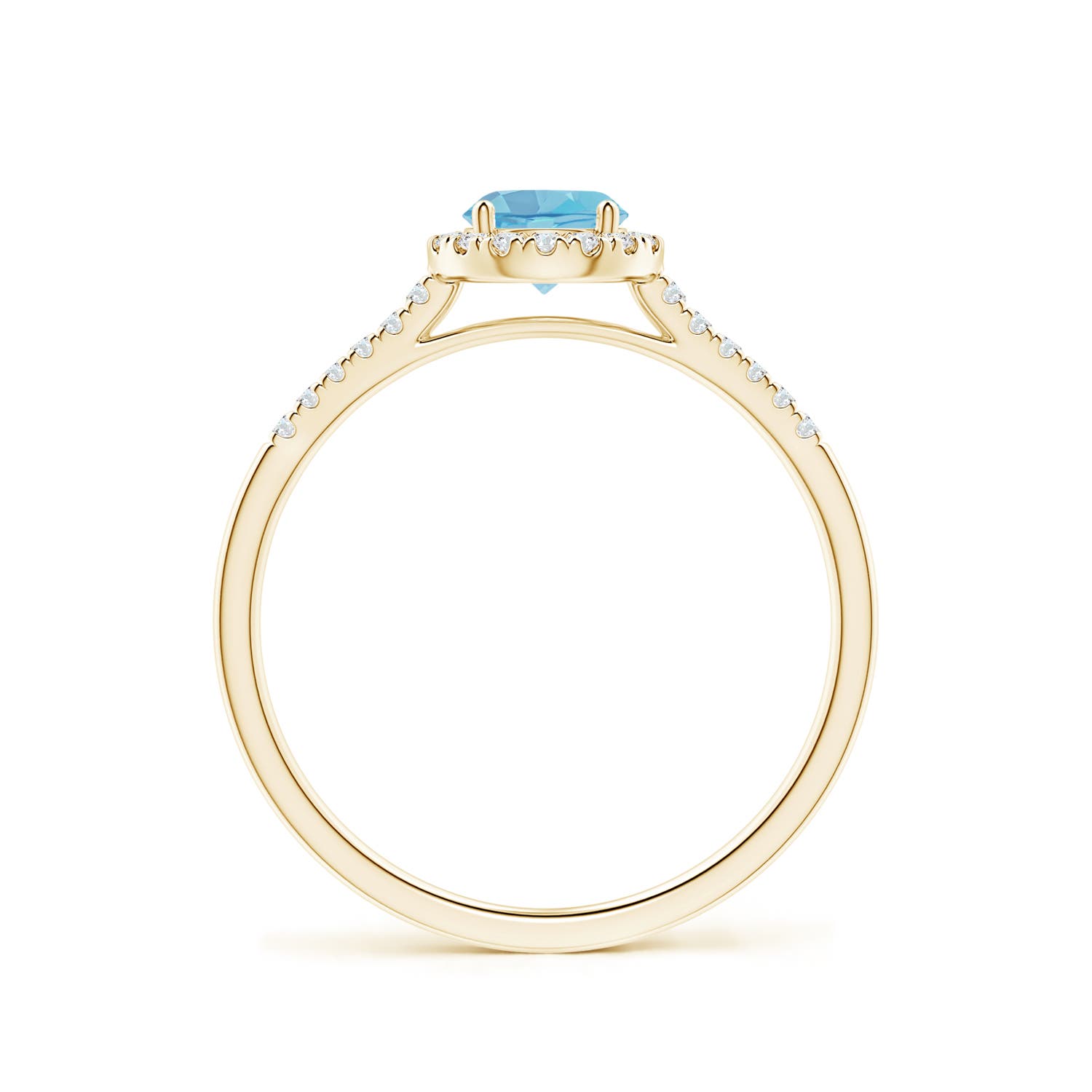 A - Swiss Blue Topaz / 0.75 CT / 14 KT Yellow Gold