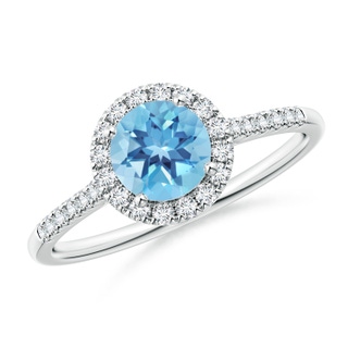 Round A Swiss Blue Topaz