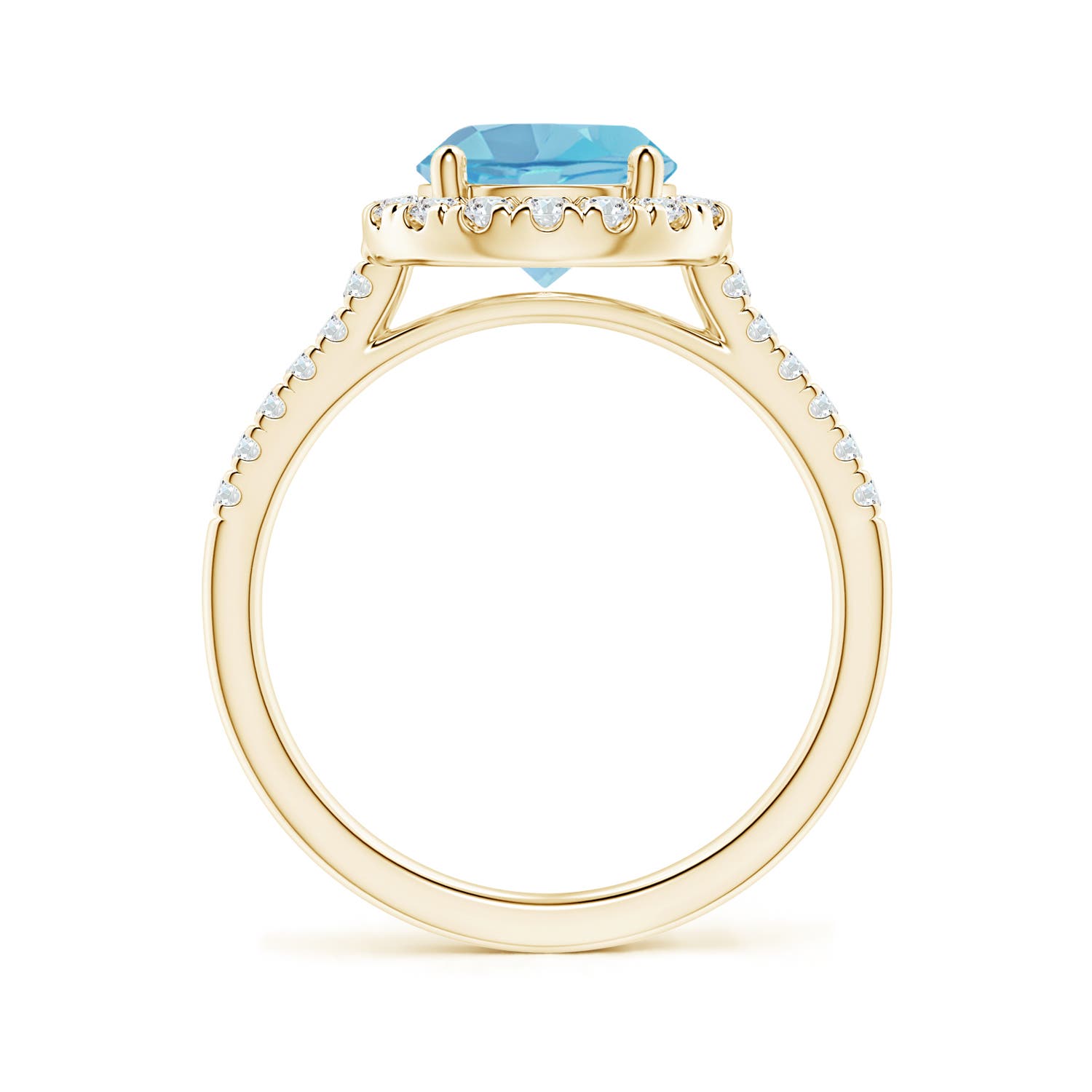 A - Swiss Blue Topaz / 2.67 CT / 14 KT Yellow Gold