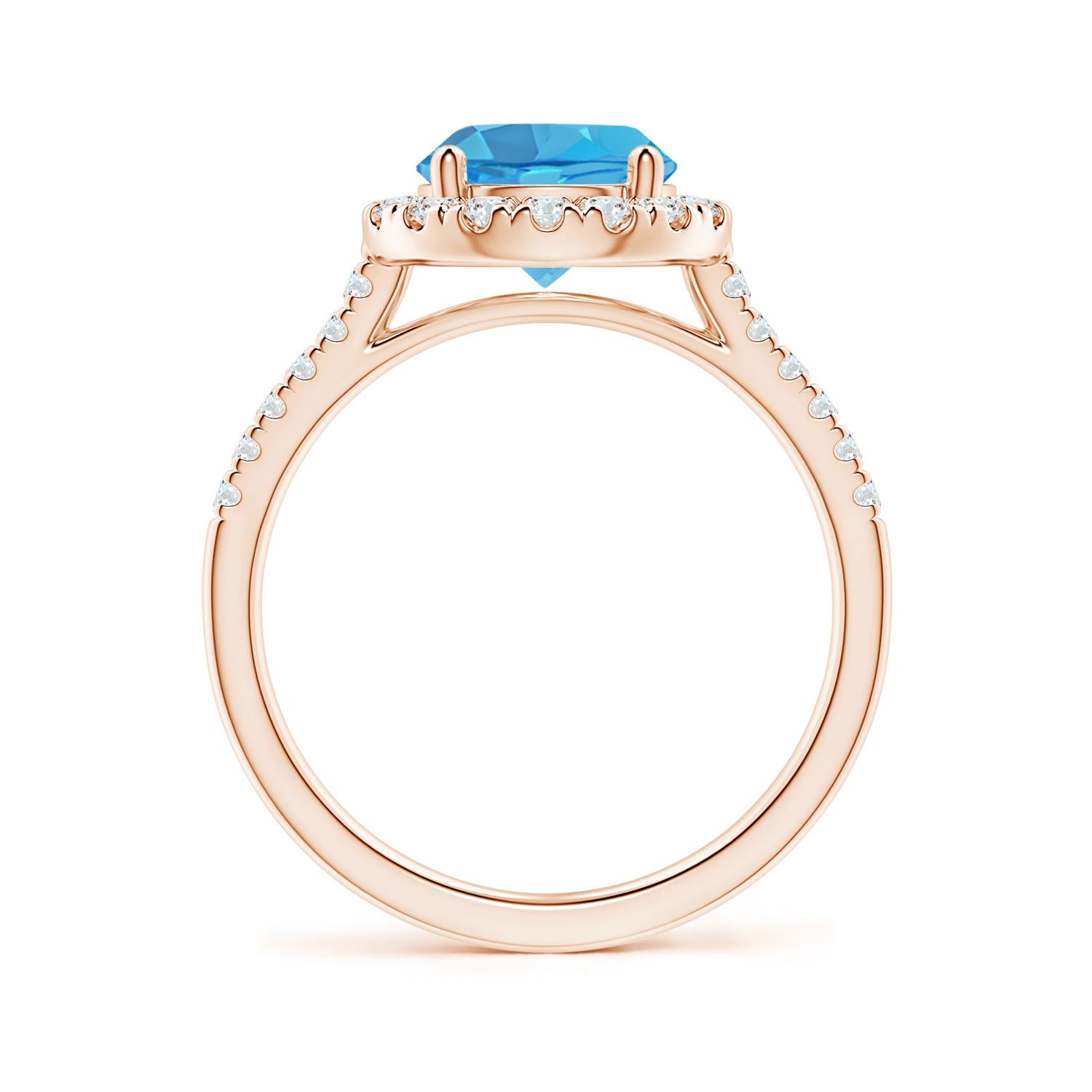 AA - Swiss Blue Topaz / 2.67 CT / 14 KT Rose Gold