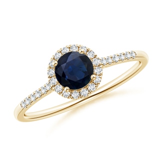 Round A Blue Sapphire