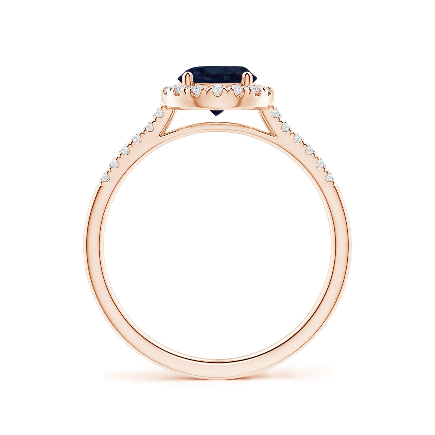 A - Blue Sapphire / 1.2 CT / 14 KT Rose Gold