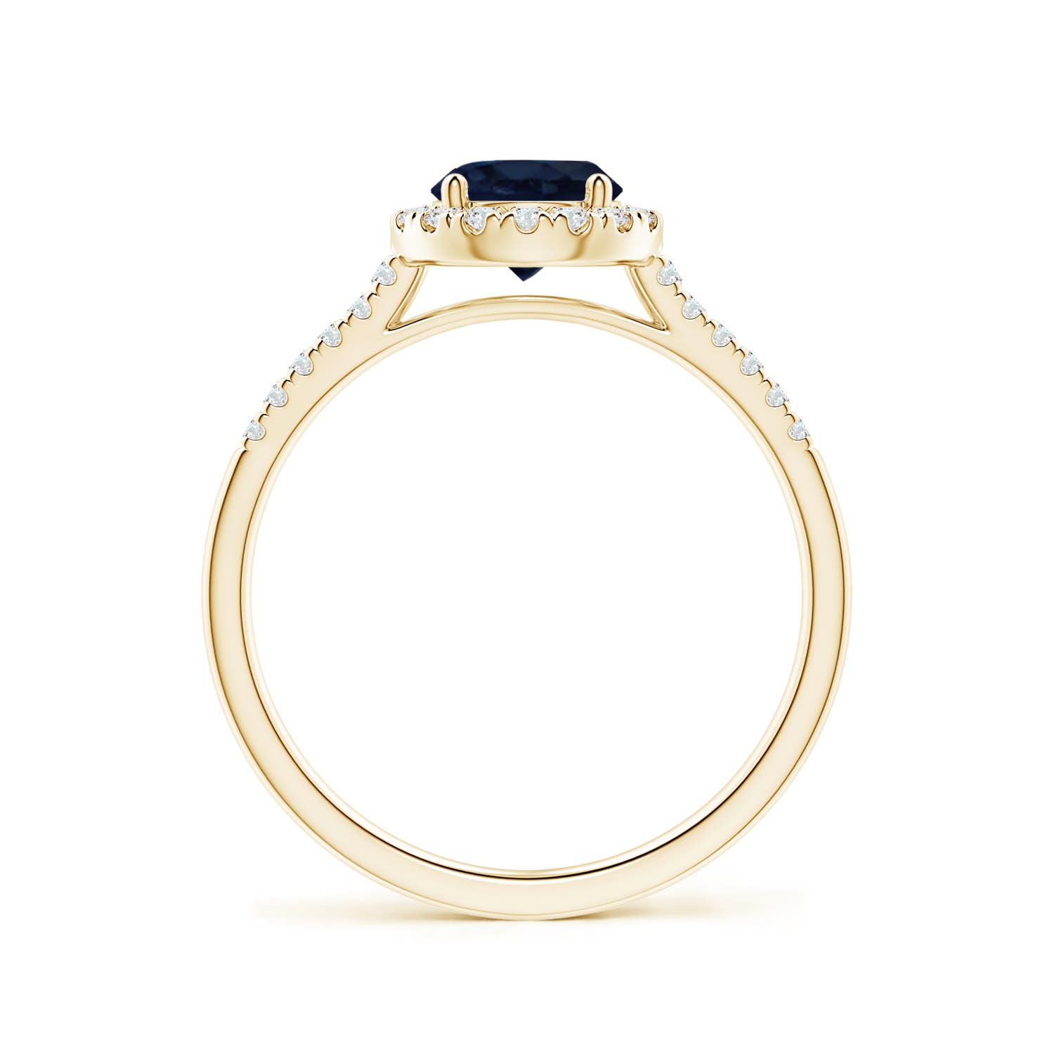 A - Blue Sapphire / 1.2 CT / 14 KT Yellow Gold