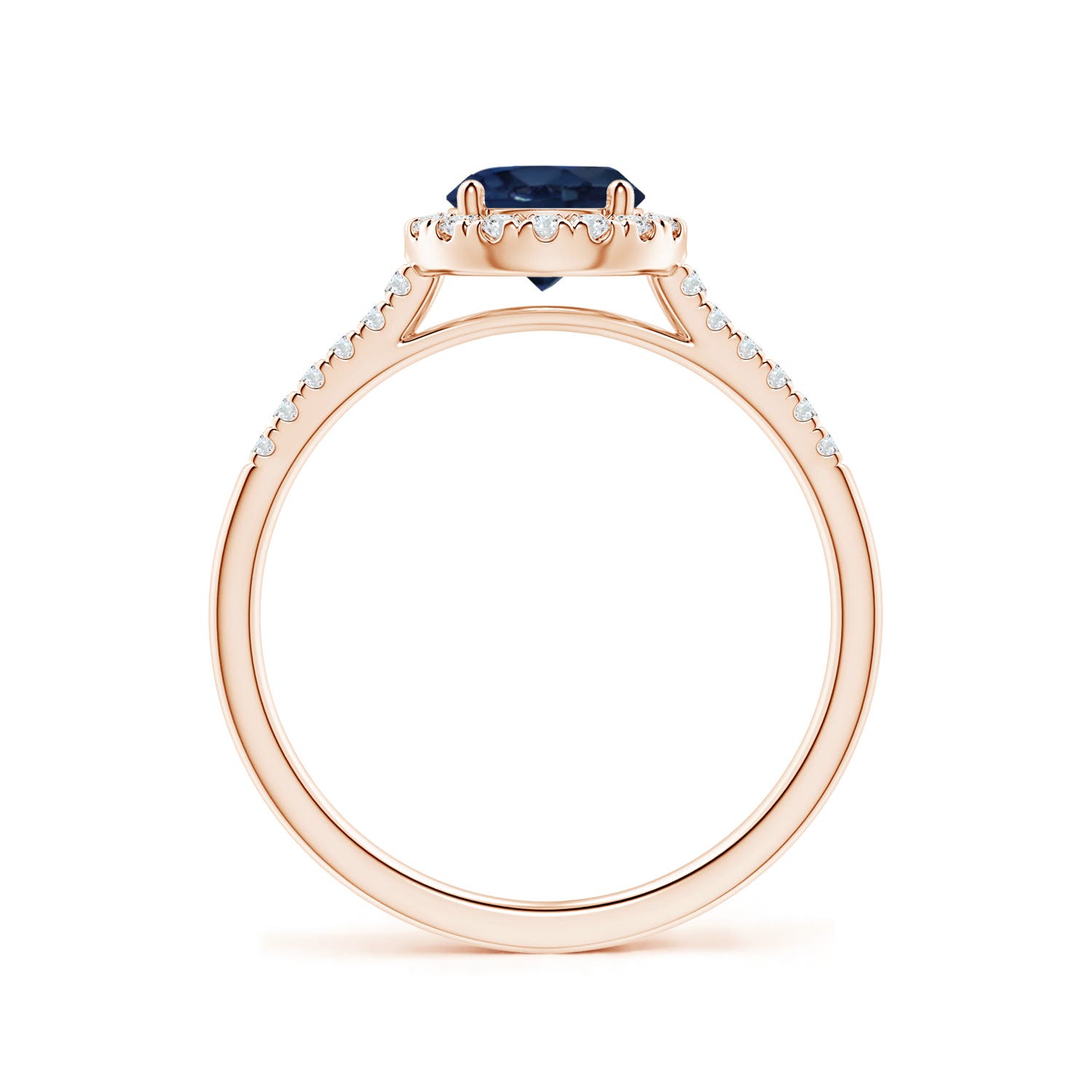 AA - Blue Sapphire / 1.2 CT / 14 KT Rose Gold