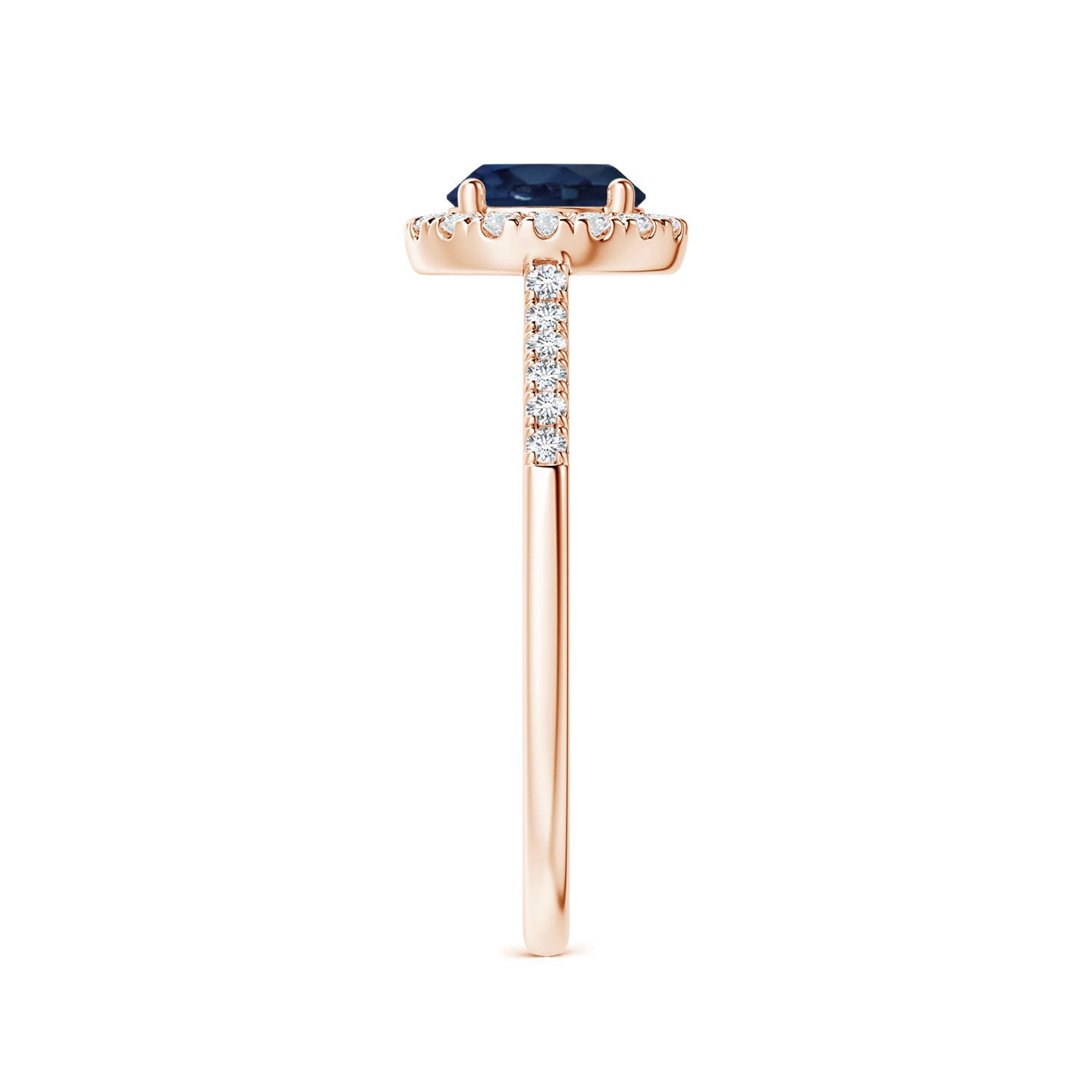 AA - Blue Sapphire / 1.2 CT / 14 KT Rose Gold