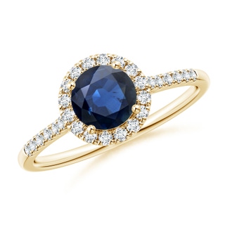 Round AA Blue Sapphire