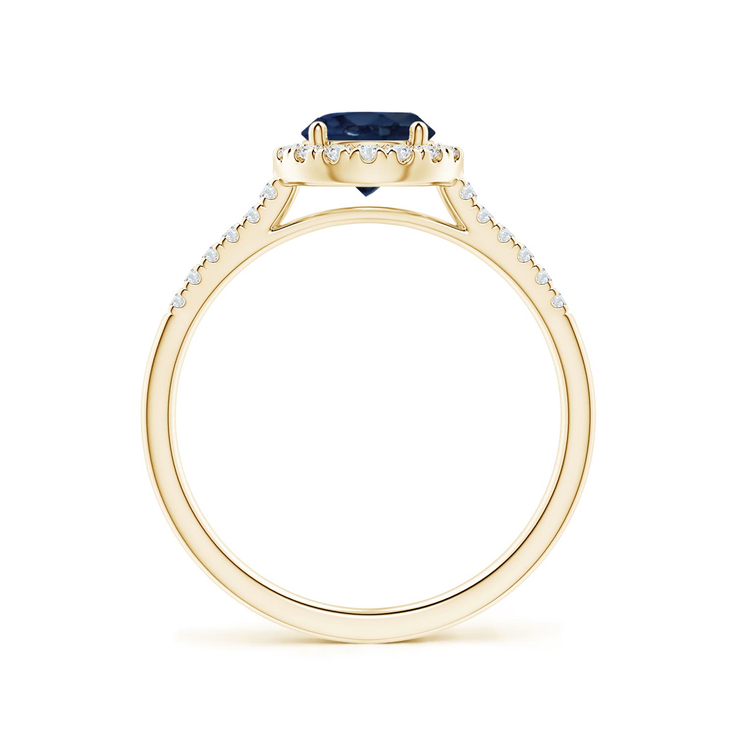 AA - Blue Sapphire / 1.2 CT / 14 KT Yellow Gold