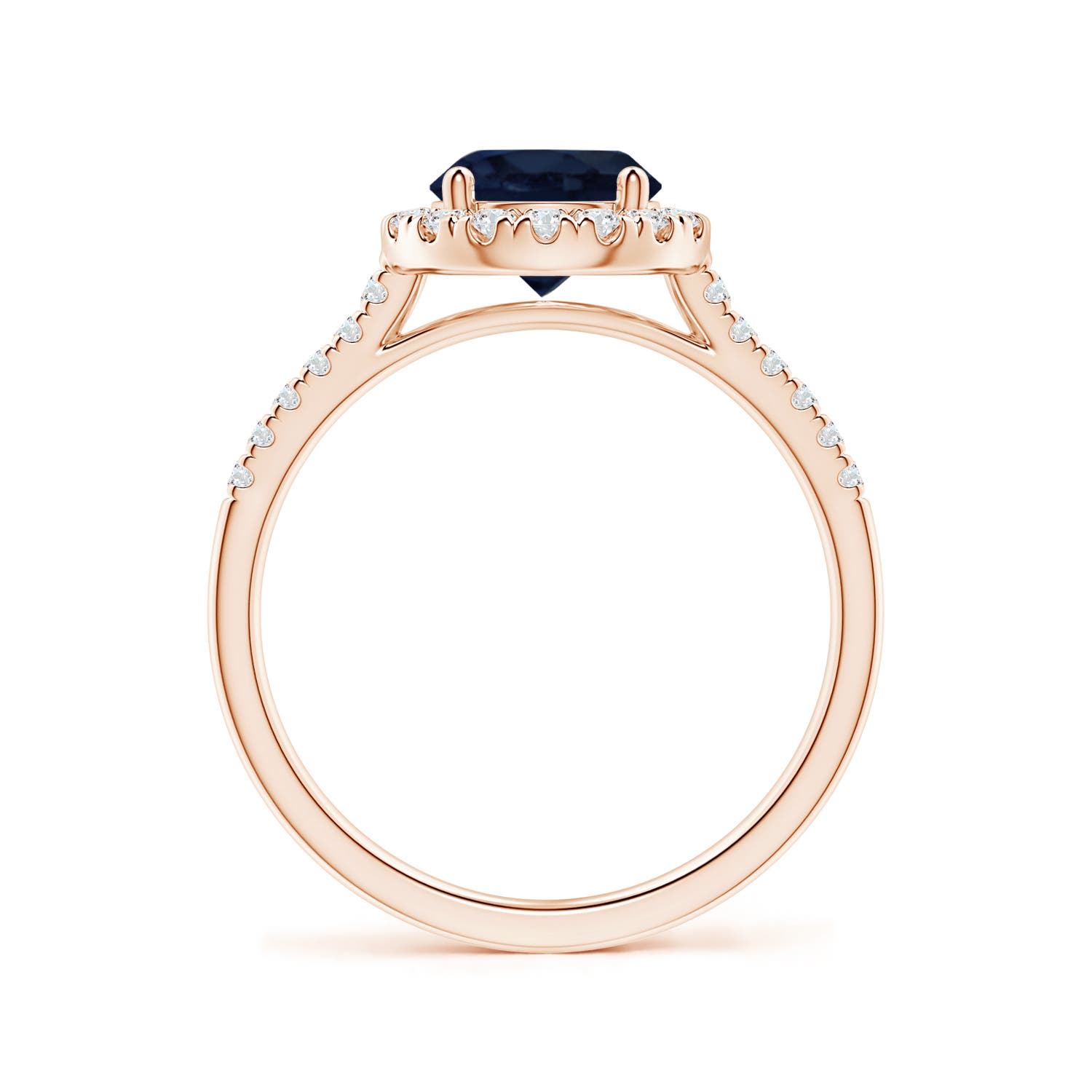 A - Blue Sapphire / 1.89 CT / 14 KT Rose Gold