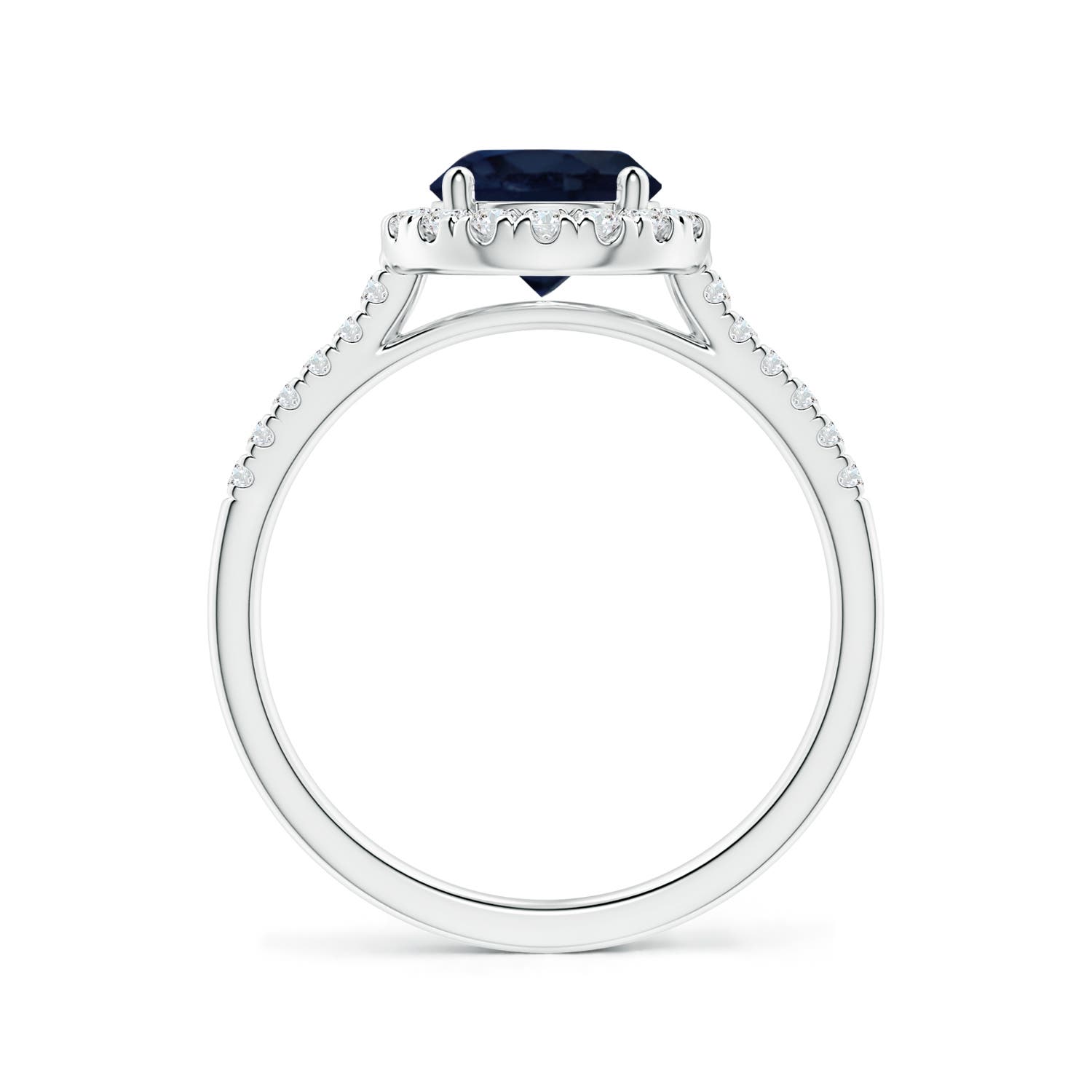 A - Blue Sapphire / 1.89 CT / 14 KT White Gold