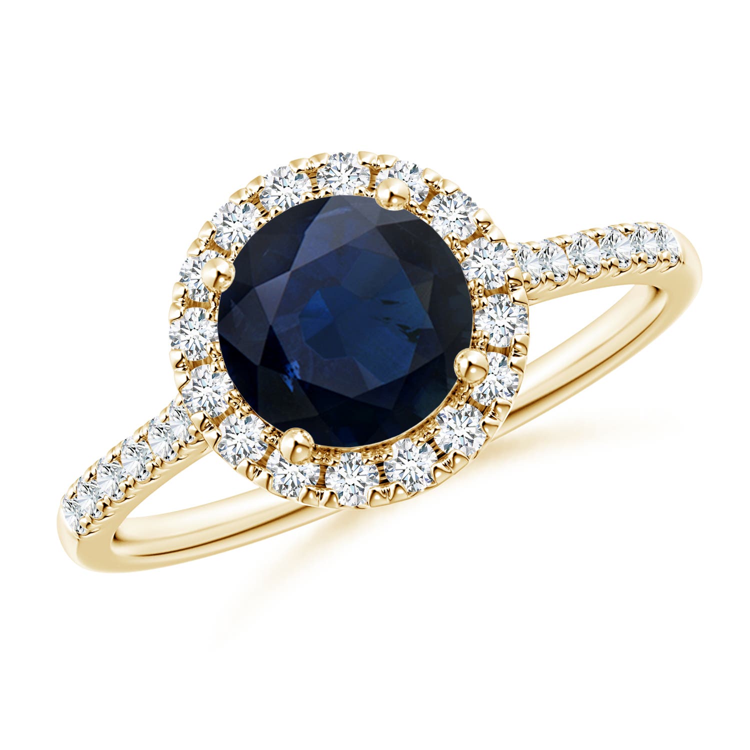 A - Blue Sapphire / 1.89 CT / 14 KT Yellow Gold