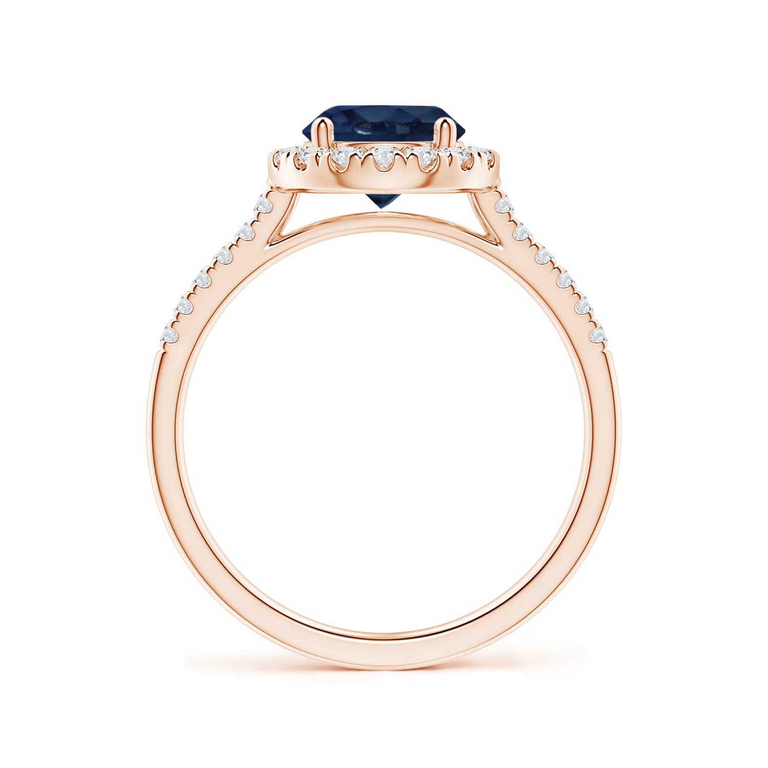 AA - Blue Sapphire / 1.89 CT / 14 KT Rose Gold