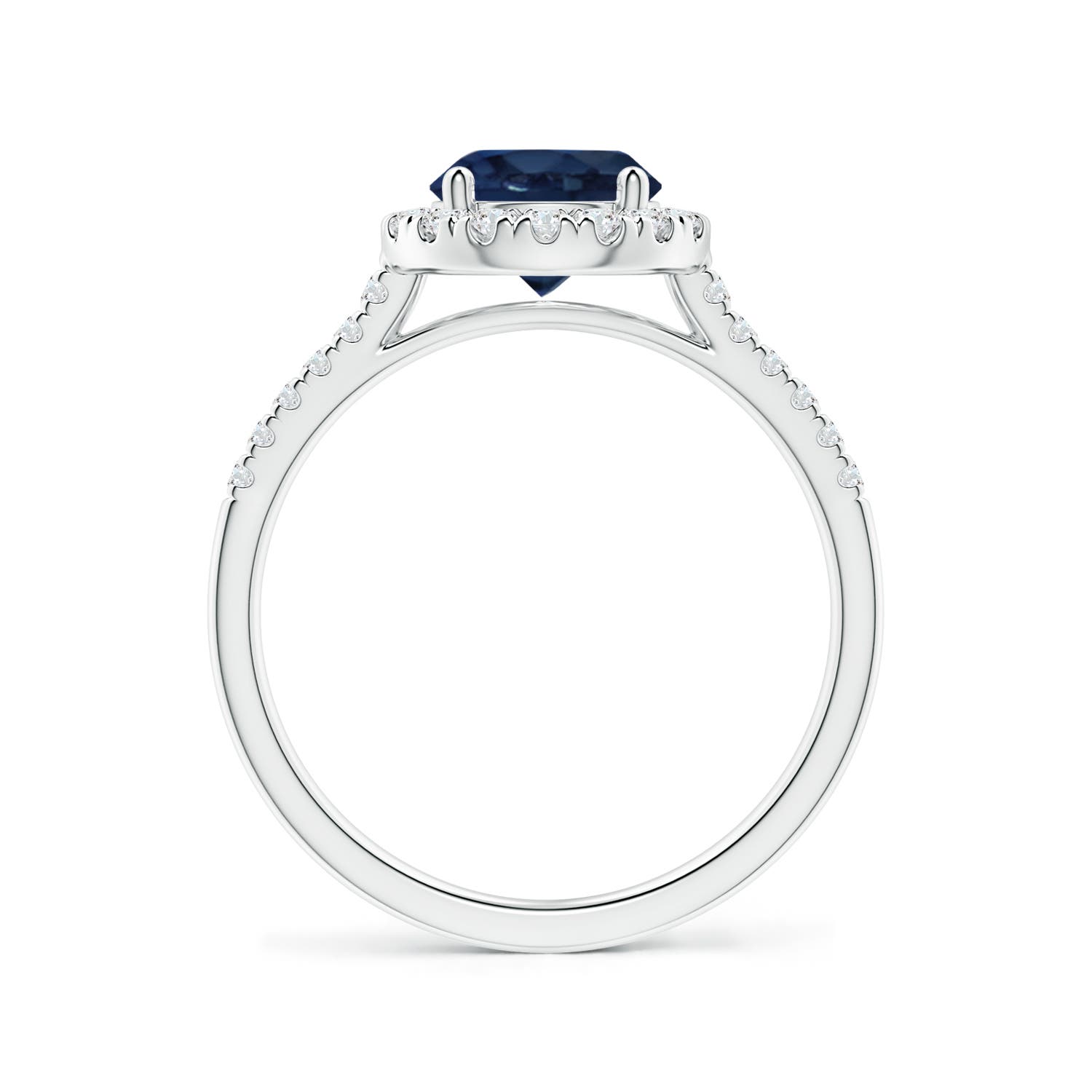 AA - Blue Sapphire / 1.89 CT / 14 KT White Gold